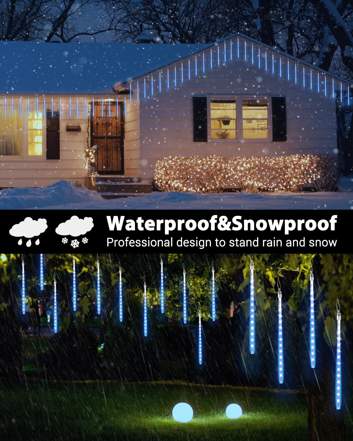 Flacchi 20 Tubes Solar Meteor Shower (Blue)