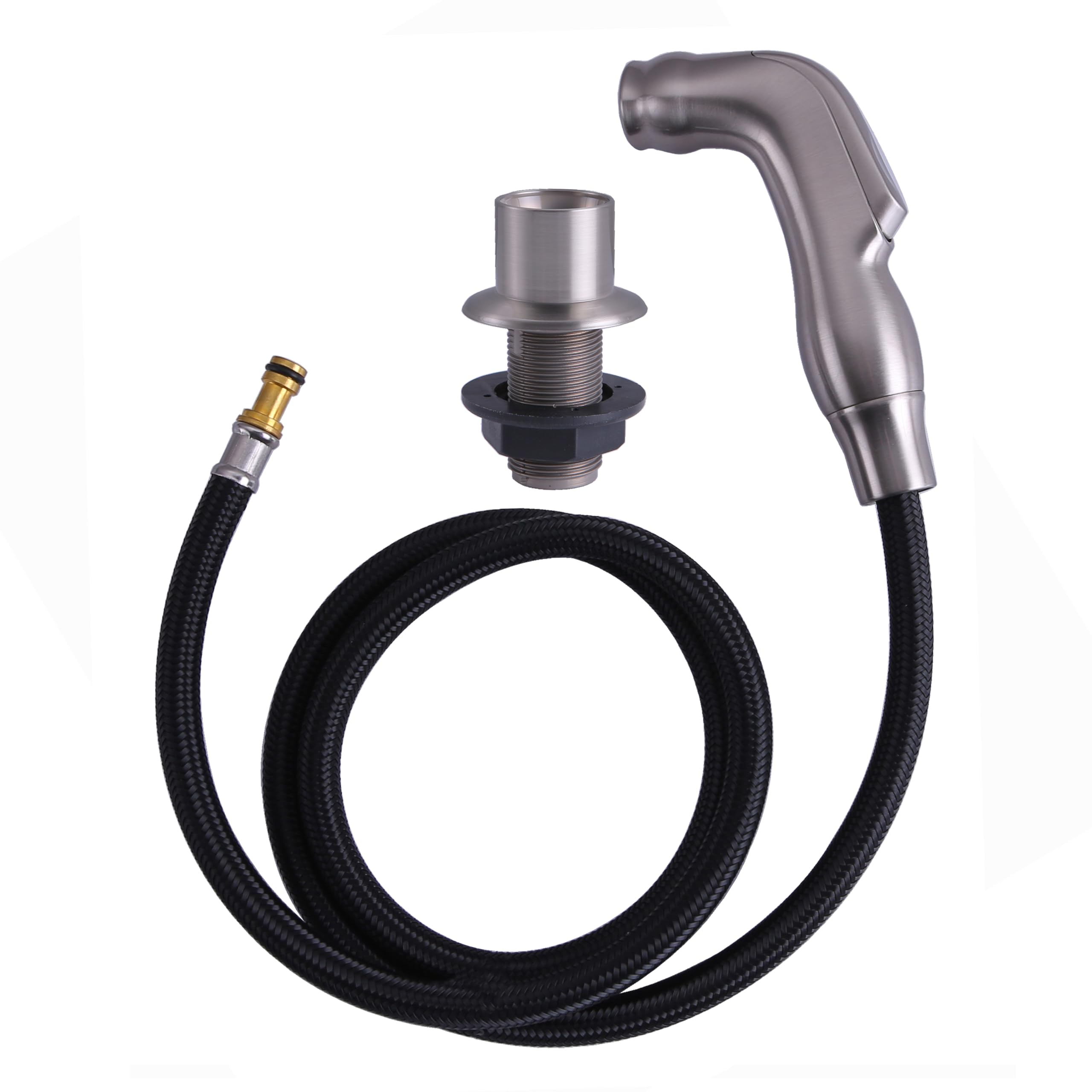 Zephyrjazz Kitchen Sink Spray Attachment For Moen Stainless Replacement Kitchen Side Spray Head And Hose Assembly, 136103Sl
