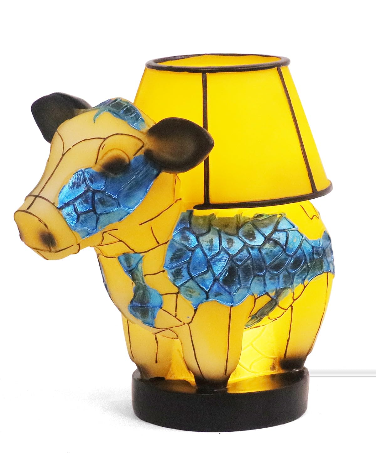 Kaivancy Cute Cow Table Lamp, Mini Cow Night Light With Usb Bedside Lamp For Living Room Bedroom, Dormitory Office Table Lamp For Girls