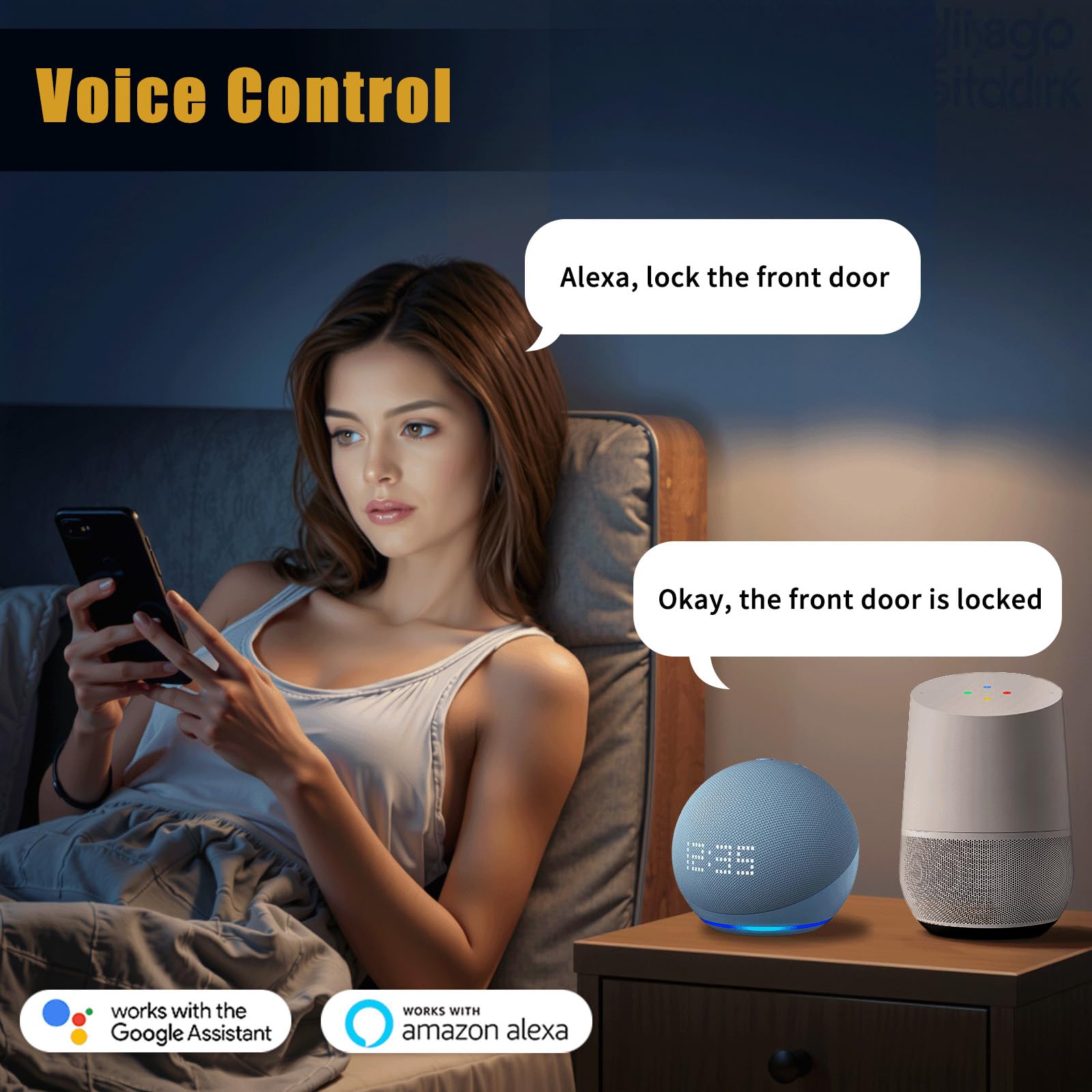 Olumat Smart Lock Gateway: Keyless Entry Door Lock With Keypad, Fingerprint, And App Control - Biometric Home Security (Black)