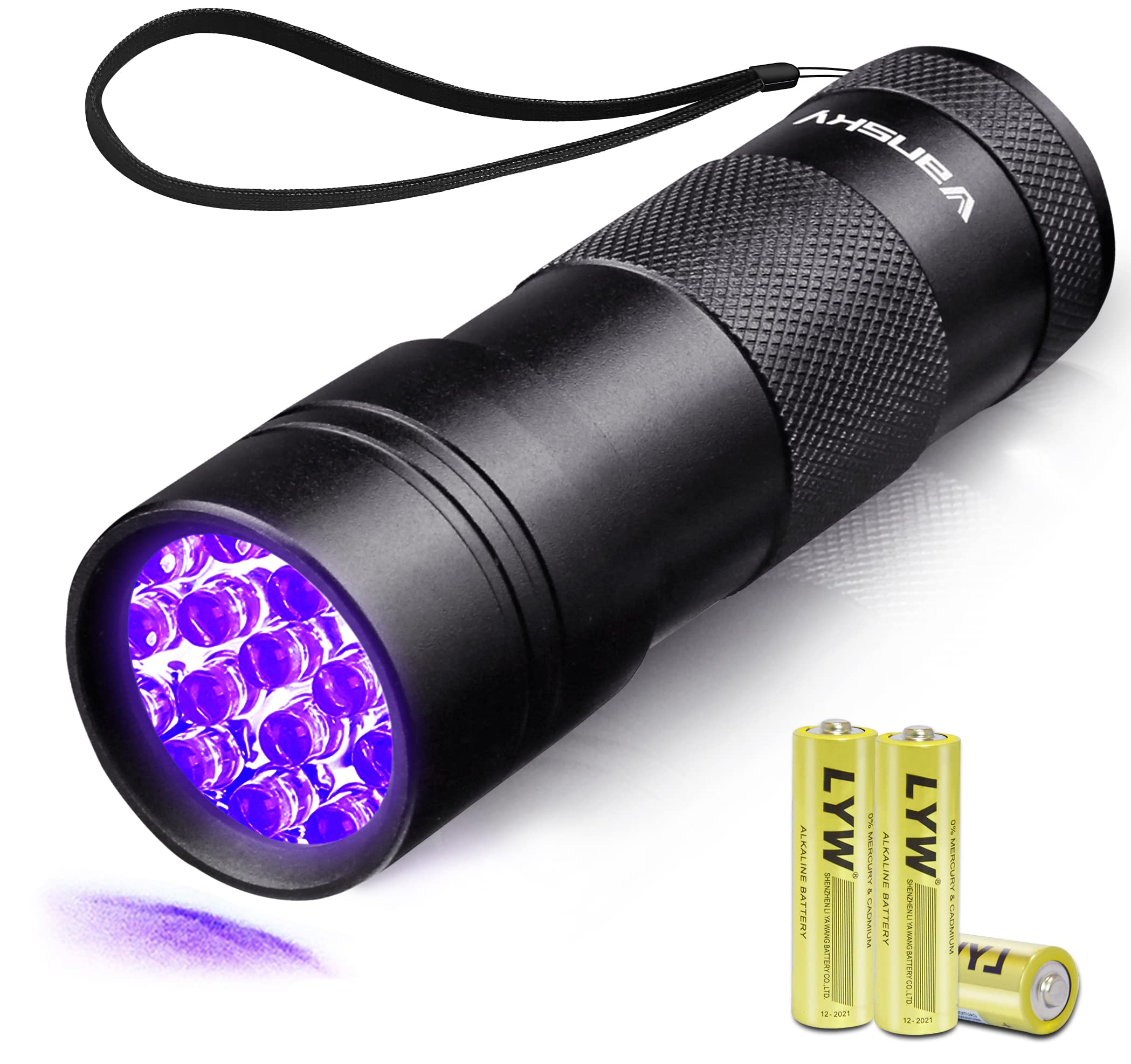 Vansky 【Recommend  365Nm And 12 Led 395Nm Blacklight Uv Flashlight Pet Urine Detector For Dog/Cat Urine, Dry Stains