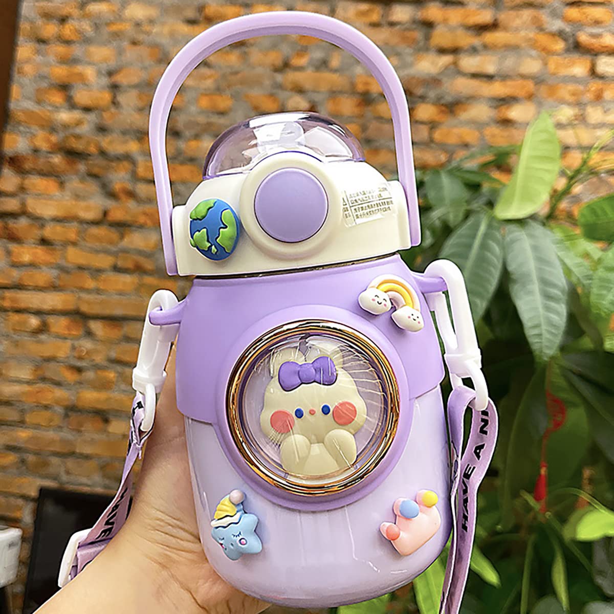 Ncduansan 700Ml Kawaii Insulated Water Cup 316 Stainless Steel Cute Girl Outdoor Bottle Portable