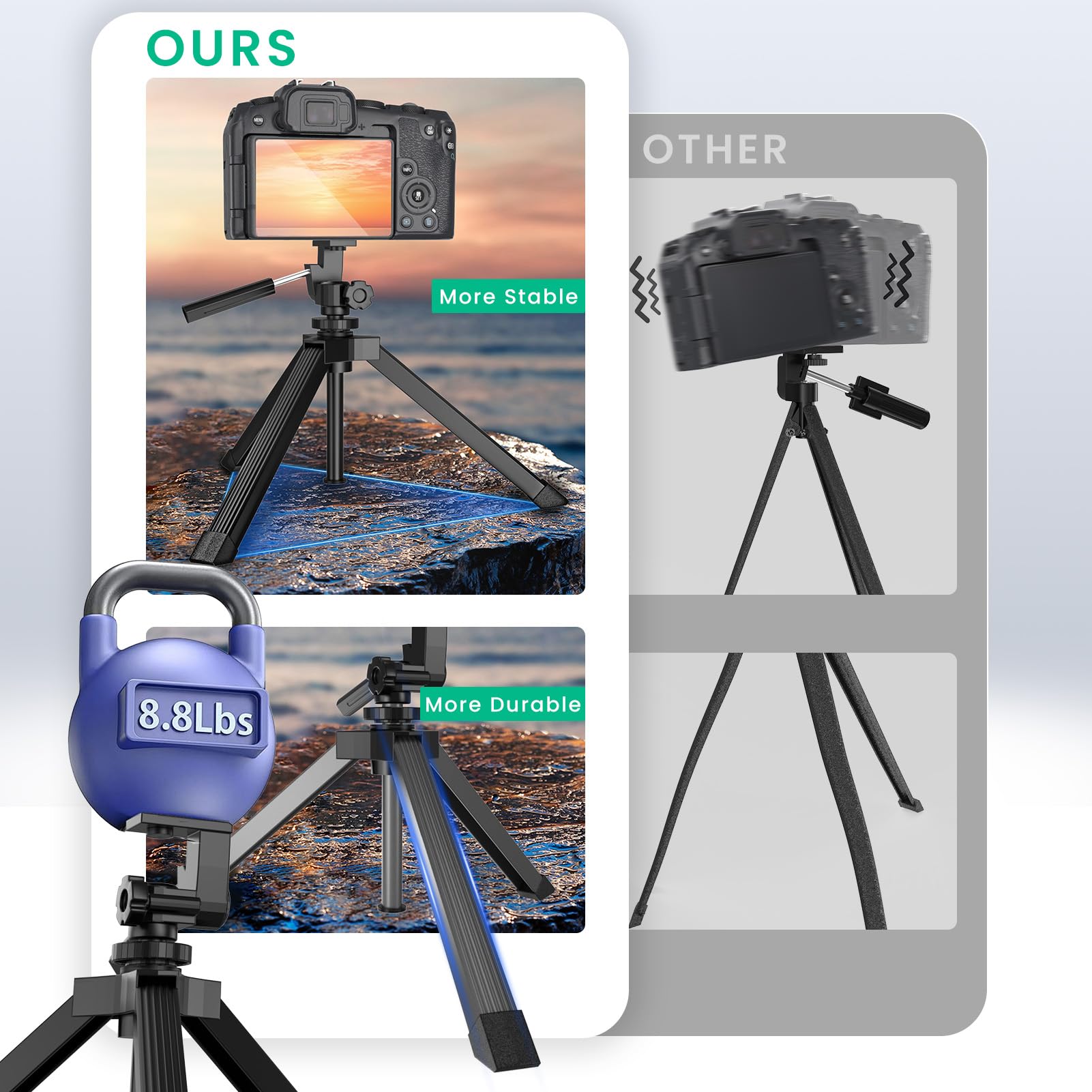 Gosky Heavy Duty Adjustable Table Top Tripod Scope Scopes Binoculars Telescope Dslr Cameras Other Device