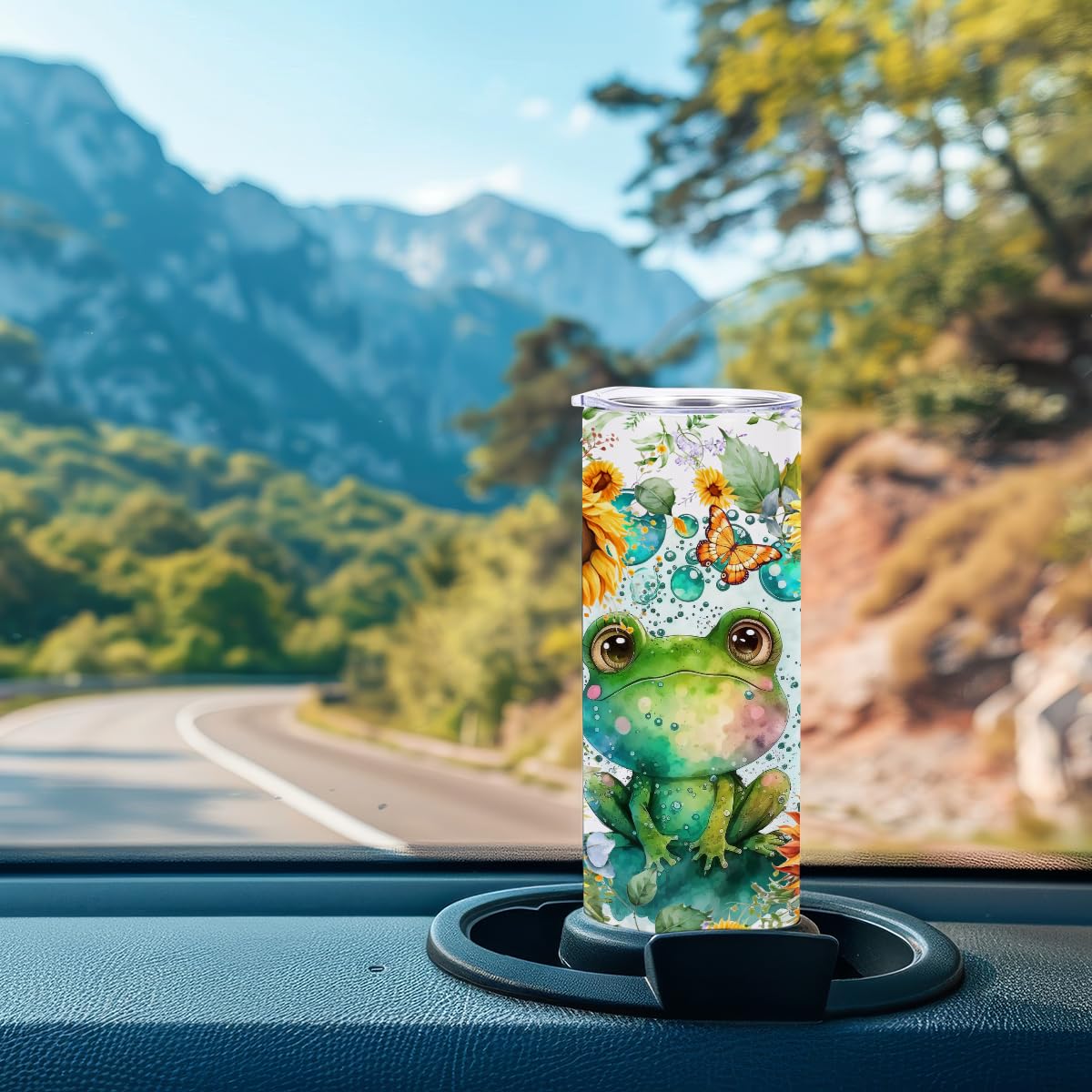 Coffee Tumbler, 20 Oz Tumbler, Insulated Coffee Mug With Lid, Skinny Stainless Steel Thermal Cup