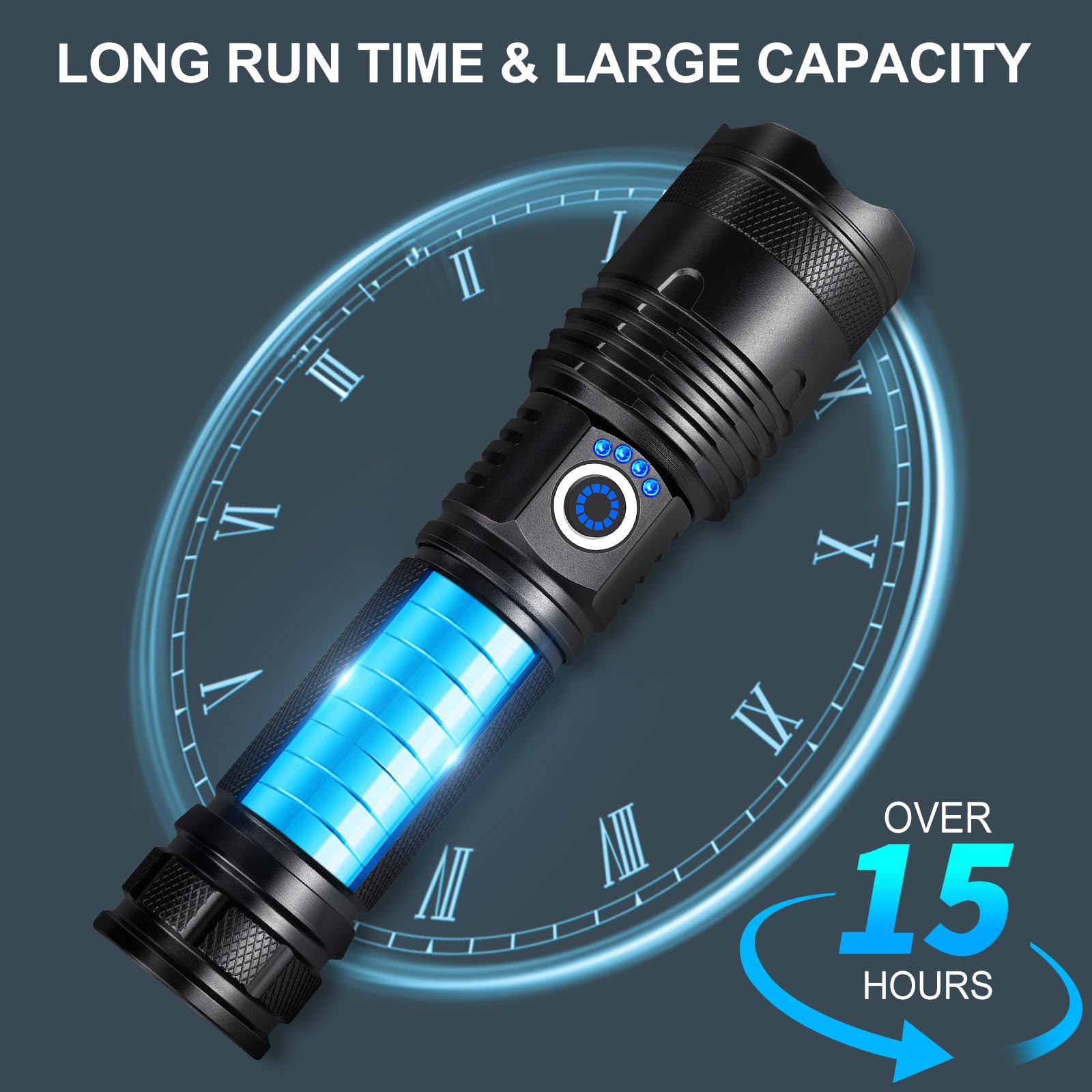 Alicegirl Rechargeable Flashlights 990,000 High Lumens 2 Pack, Led Super Bright Flashlight With 5 Modes & Ipx7 Waterproof, 15H Running Time, High Powered Flash Light For Home Camping Home Emergencies