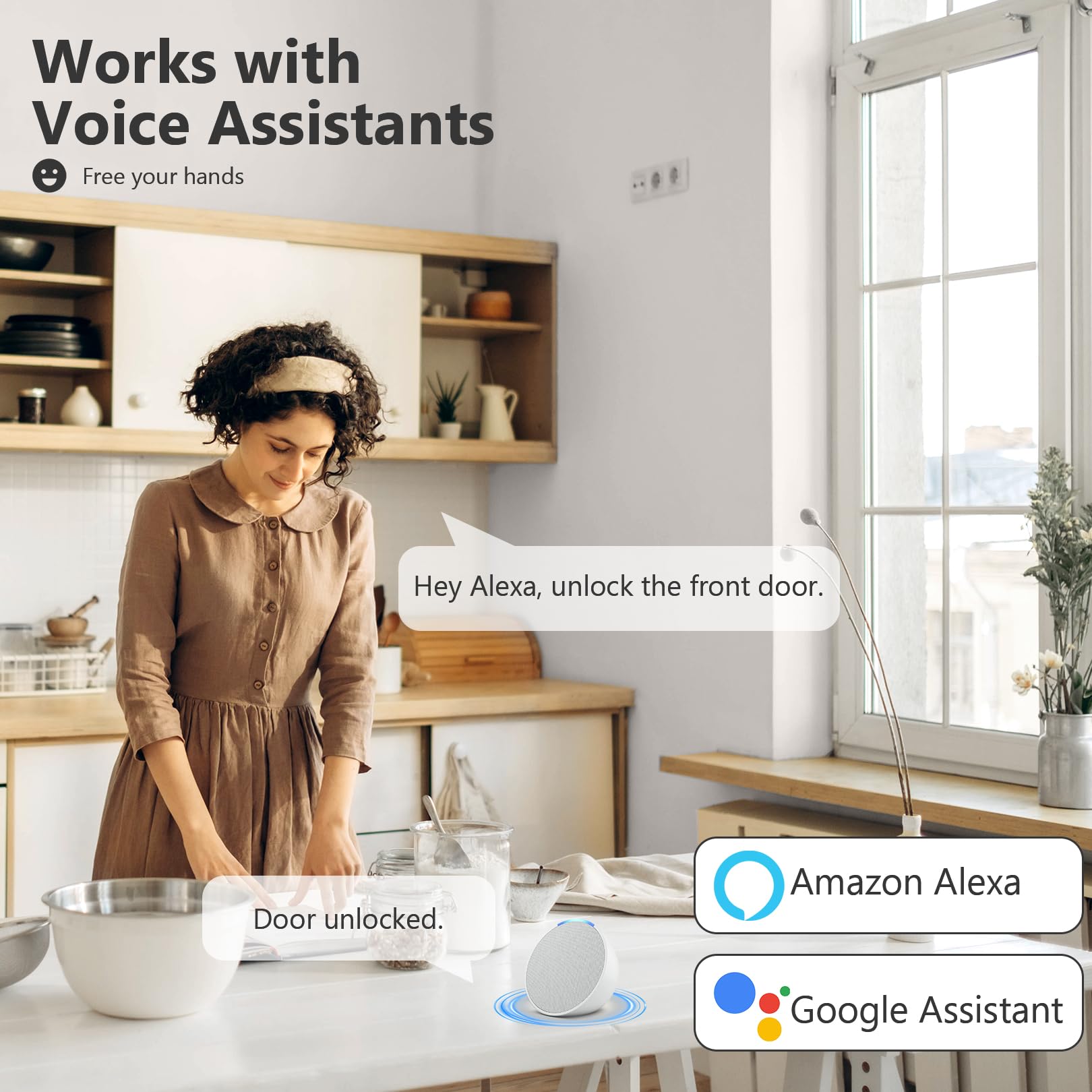 Devo Smart Lock, Keyless Entry Door Lock For Front Door, Bulit-In Wifi Deadbolt, App Remote Control, Digital Smart Locks, Electronic Touchscreen Keypad, Auto Locks, Easy Installation(Gray)