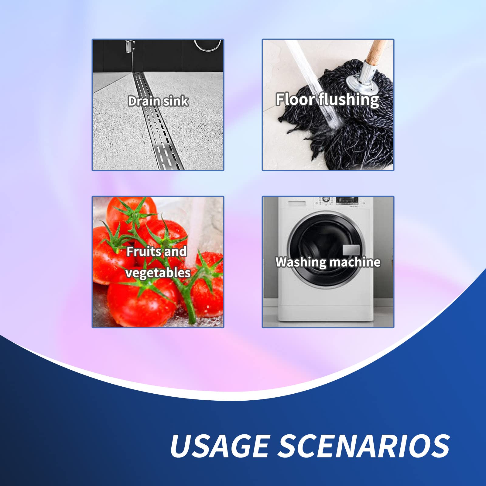 Yafiygi Sink Sprayer Attachment For Faucet Universal Kitchen Replacement Kitchen Faucet Side Sprayer Head, Pull Out Spray Head, Universal Fit Sink Spray Head, Chrome