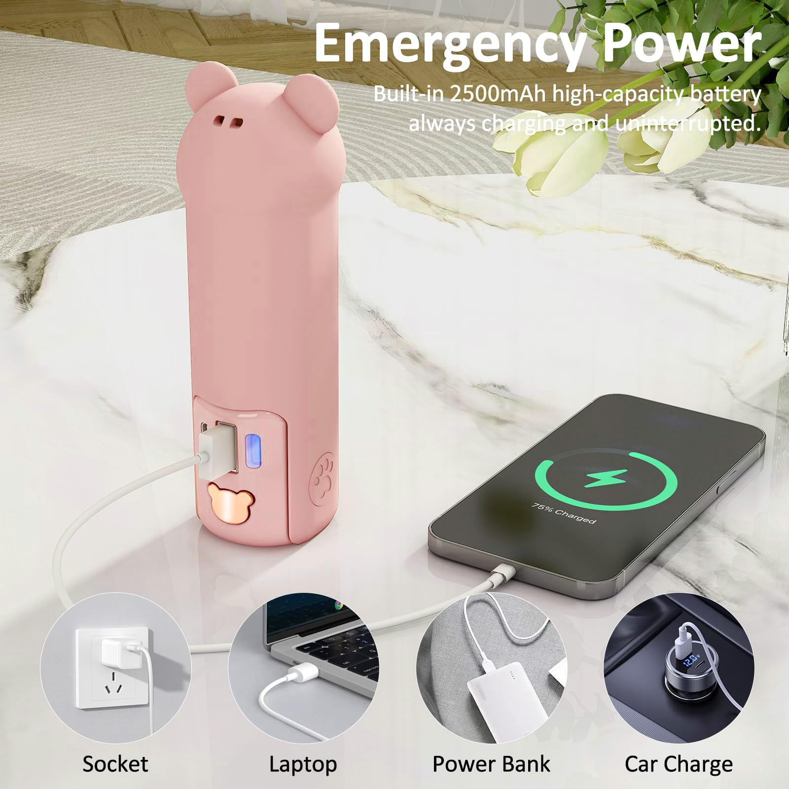 Portable Handheld Fan, Small Mini Foldable Personal Fan, Gift For Women Girl Friend, 26H Battery