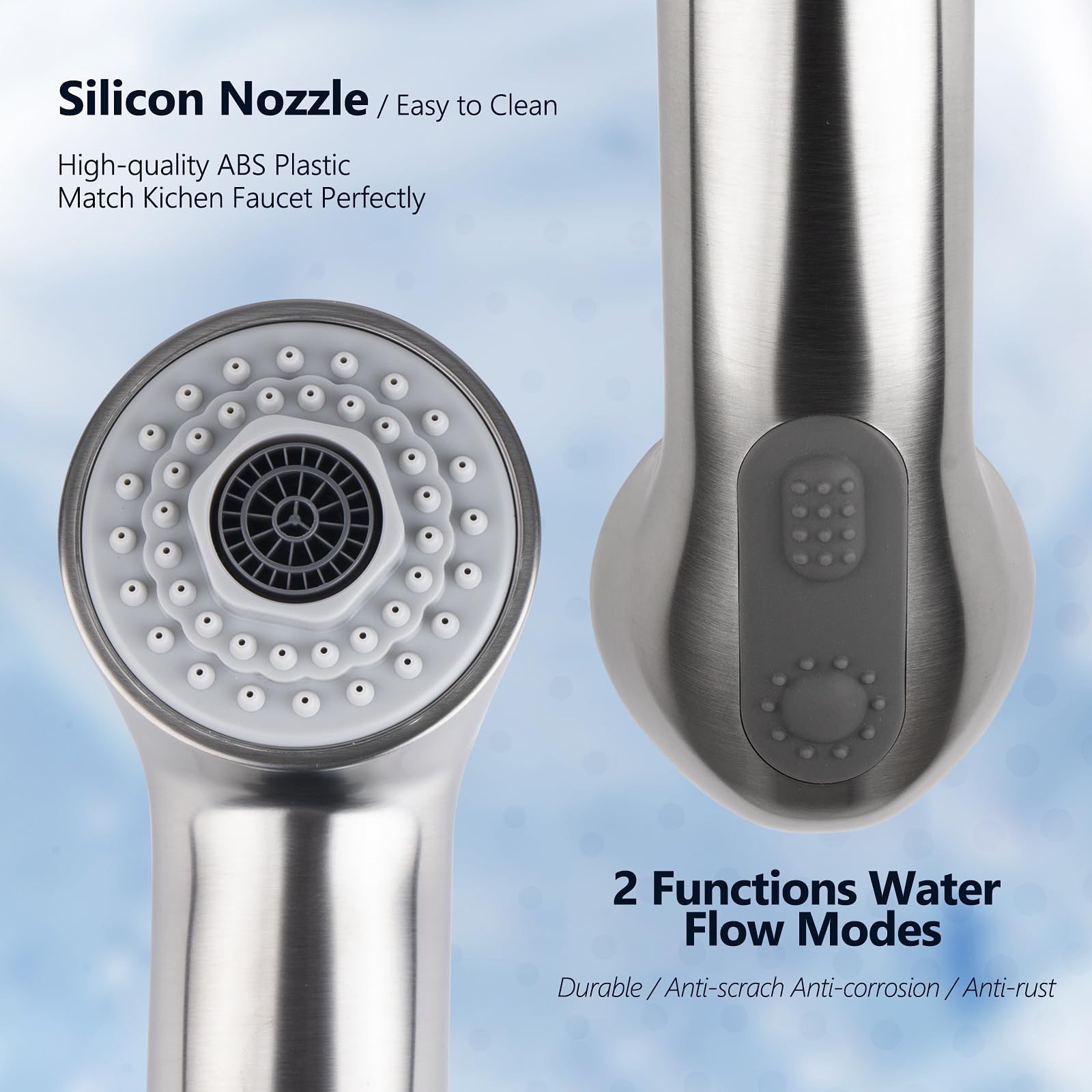 Gcbcrit Pull-Out Spray Wand For Grohe Parts 46312Sd0 / 46298Sd0, Fits For Grohe Pull Out Faucets, Replacement For Grohe Kitchen Faucets Parts, Realsteel