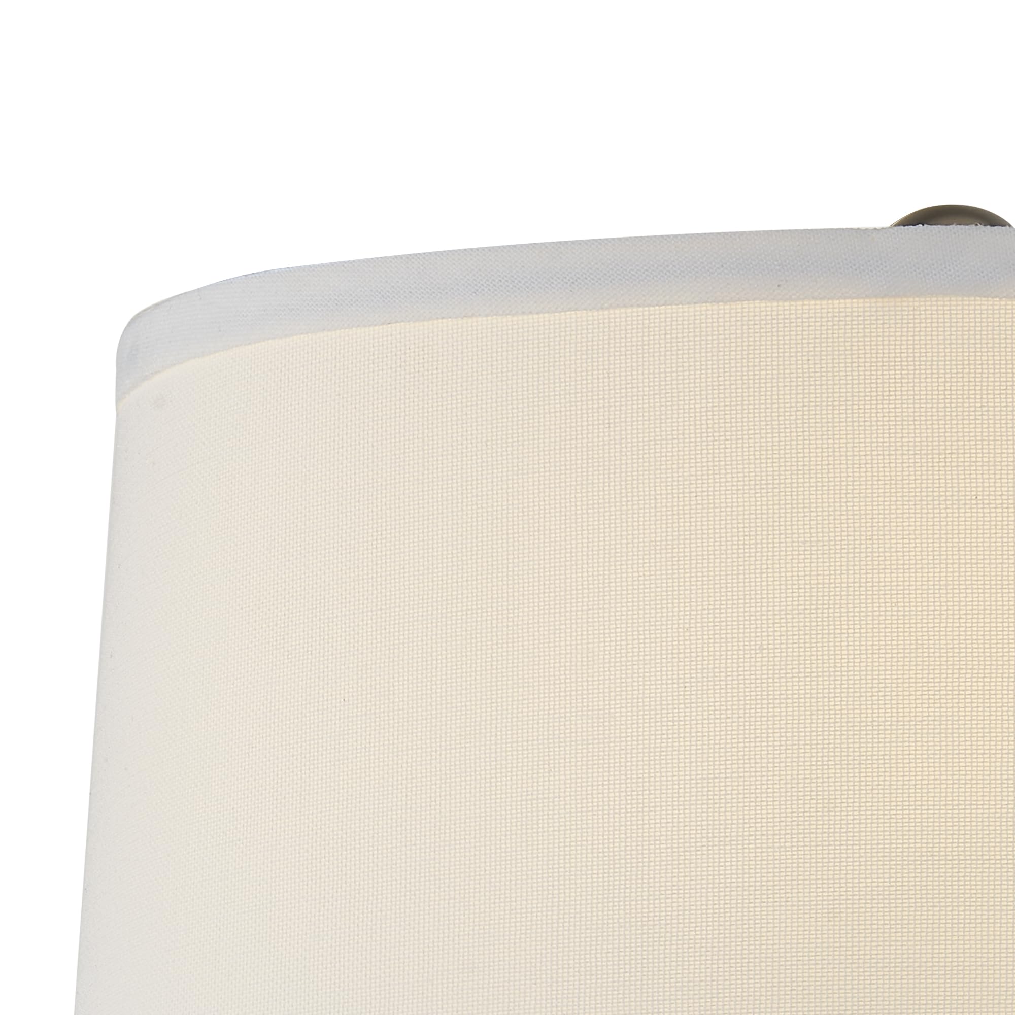 Hightry Set Of 2 White Table Lamps For Living Room, 23" Farmhouse Resin Bedside Lamps With Usb Port, 3 Way Dimmable Bedroom Table Lamps With White Shade For Living Room, Office