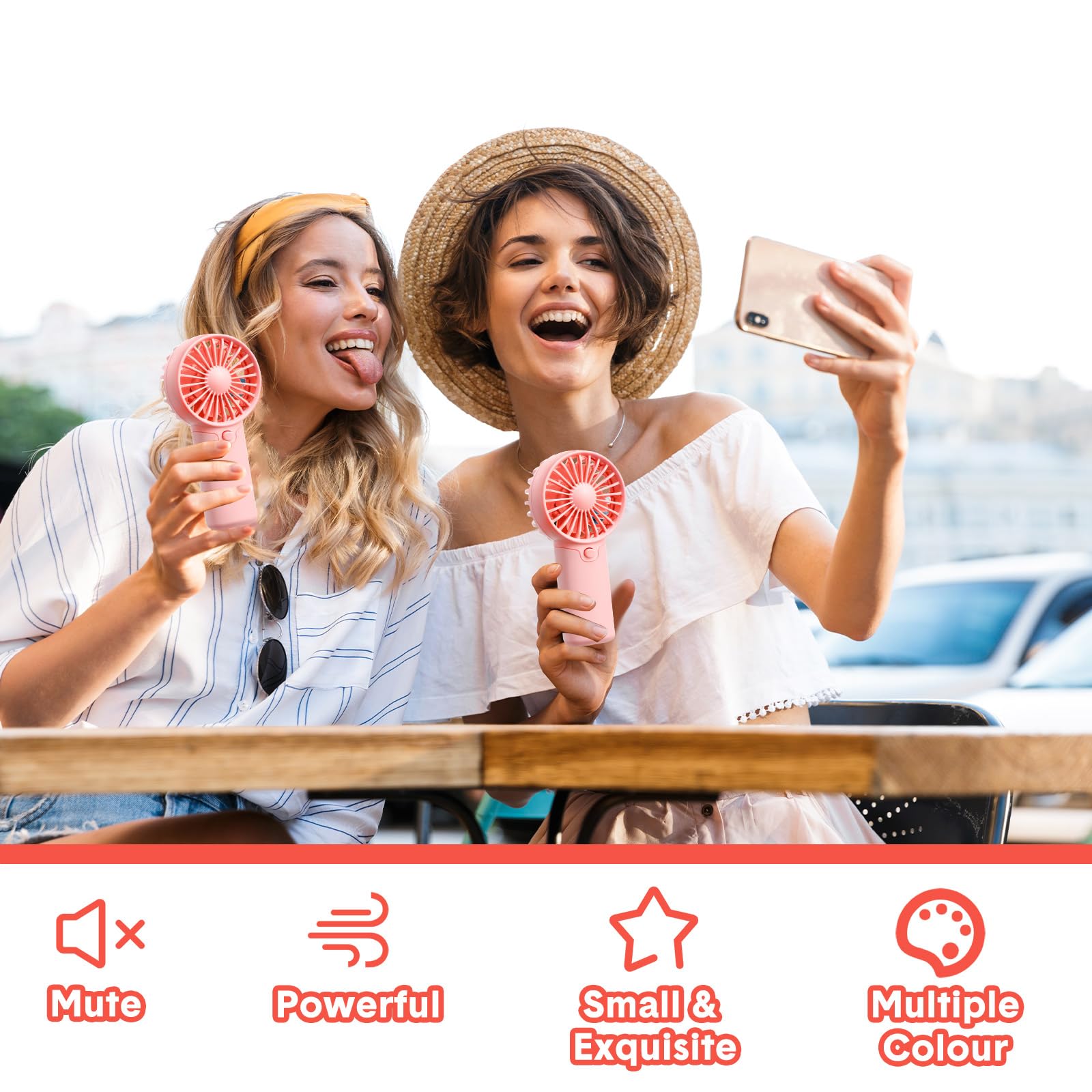 Battery operated mini fans lightweight and portable for everyday cooling needs