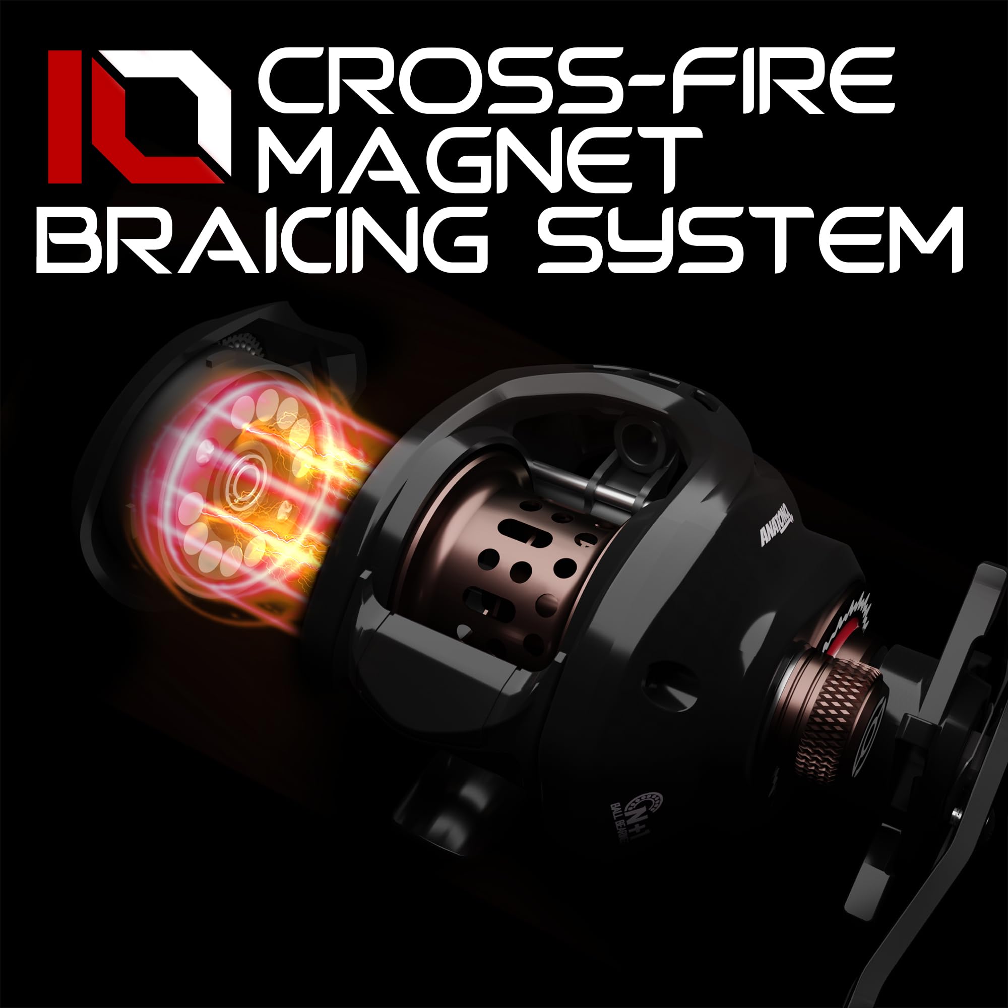 Anatono Sphinx Bfs Baitcasting Reel – 6.06Oz– 6 Stainless Steel Ball Bearings– 7.2:1 Gear Ratio Fishing Reels,Lightweight Bait Finesse System Freshwater Saltwater Casting Reel