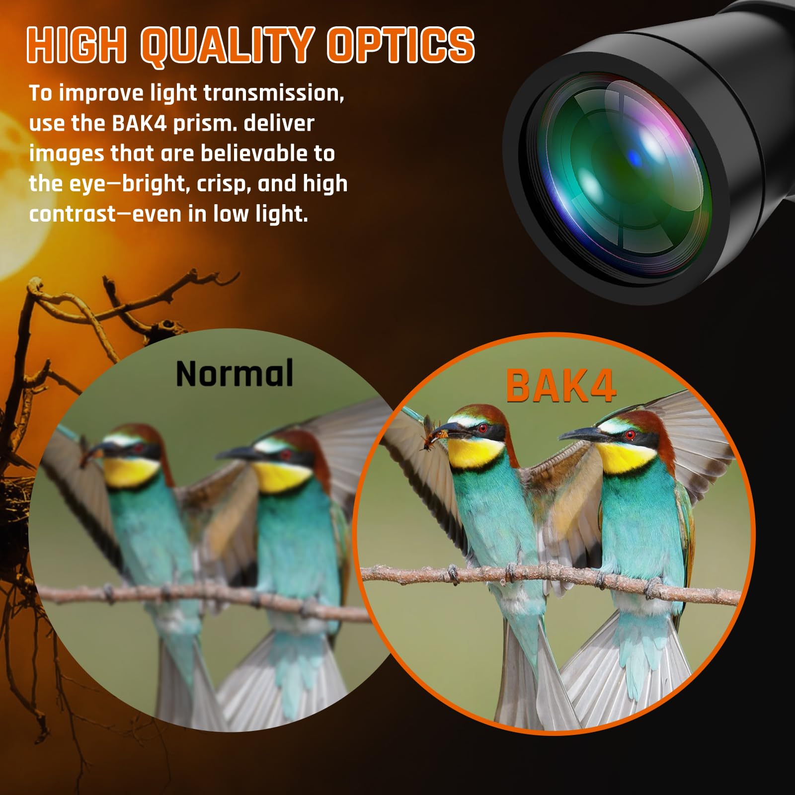 Sogries 20X50 High Power Binoculars For Adults With Low Light Night Vision,Military Compact Hd Professional/Daily Waterproof Binoculars For Bird Watching Hunting/Traveling/Outdoor…