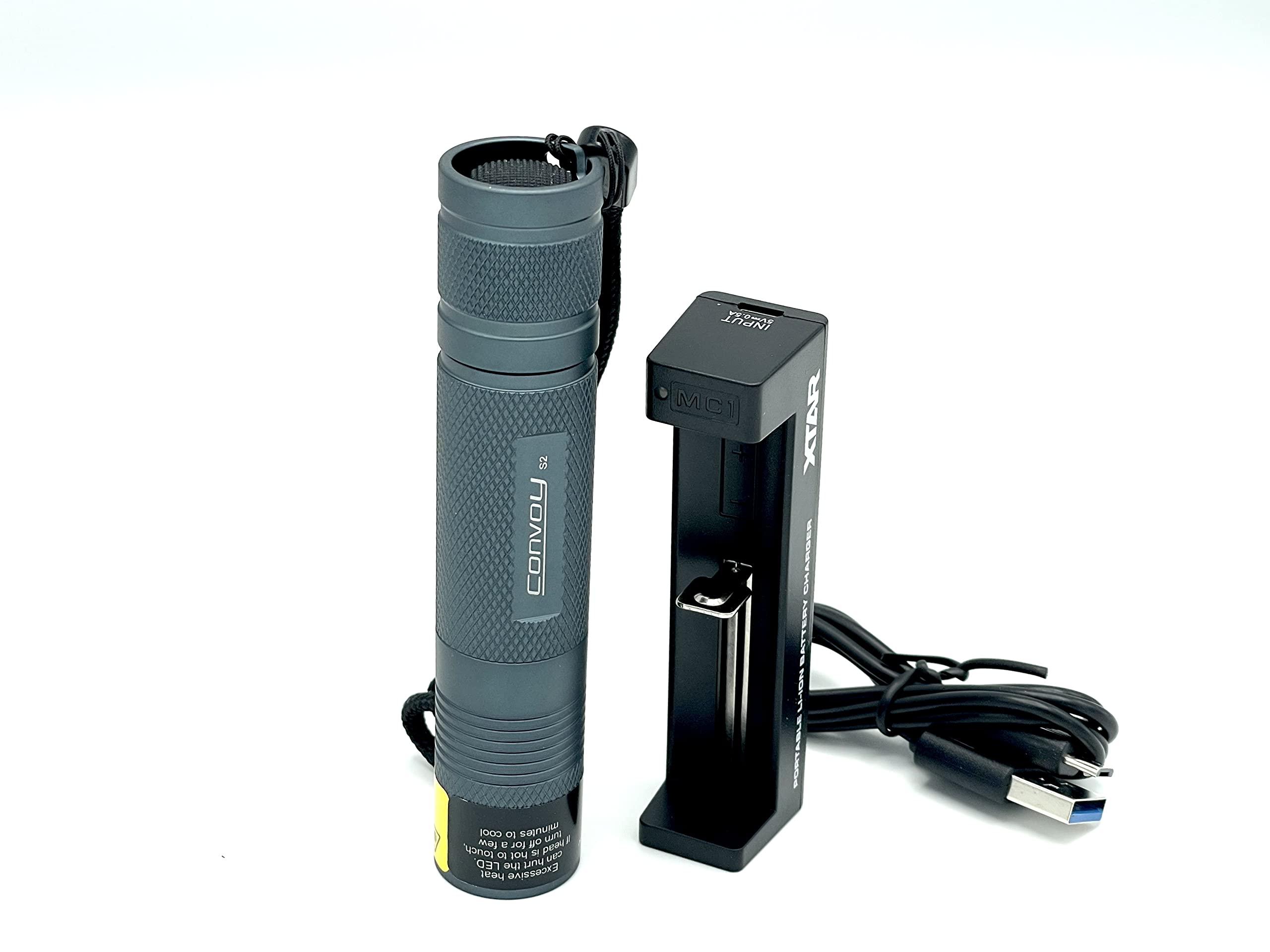 The Petoskey Stone Convoy S2 + Uv 365Nm Led Flashlight With Filter For Yooperlite Hunting