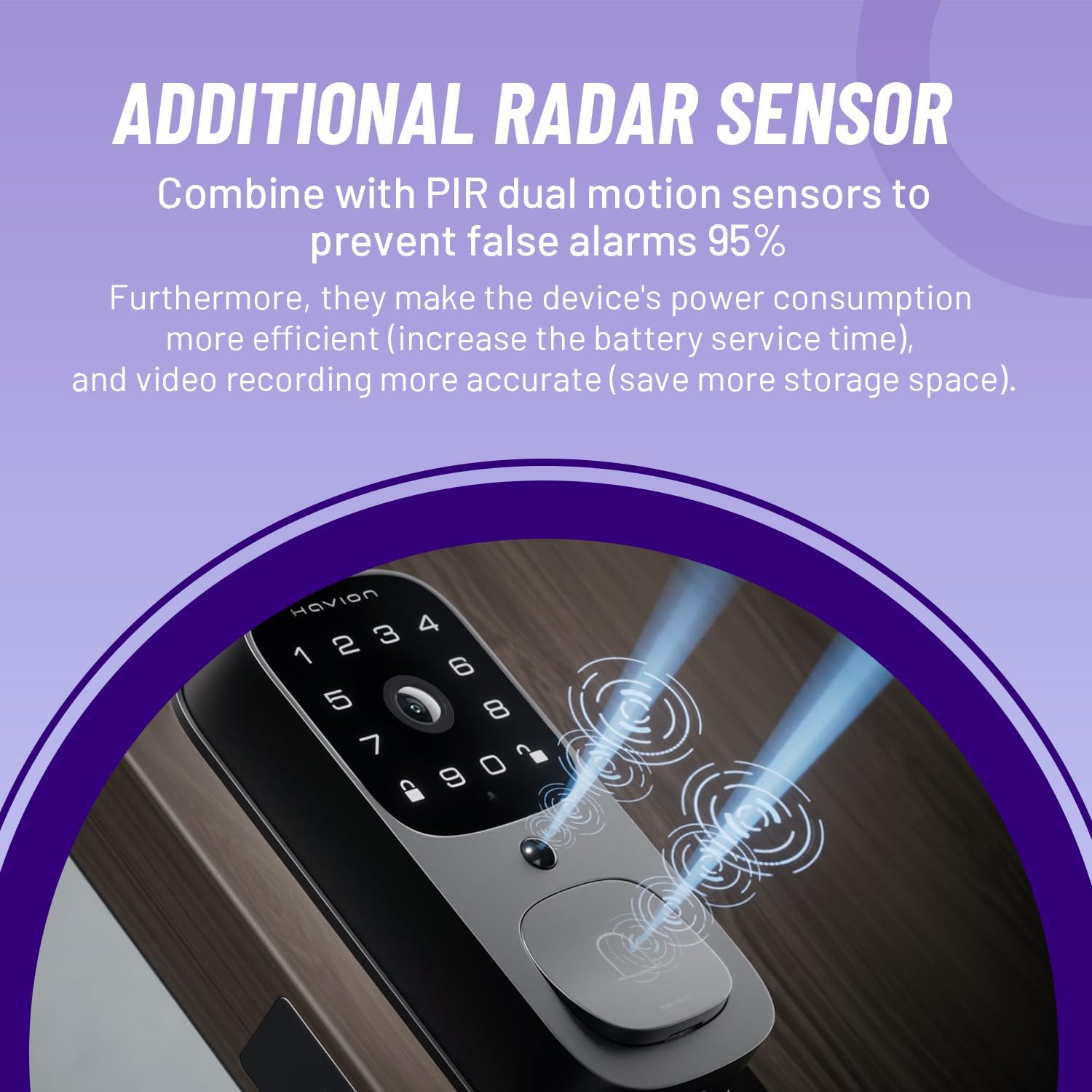 Havion Deadbolt Smart Lock W/Camera - By Niu Inno., Incl. Chime, 3-In-1 Wi-Fi Deadbolt+Camera+Video Doorbell Keyless Fingerprint Lock For Entry Front Door, 32Gb Emmc, 10000Mah, 2K Qhd & 170° View