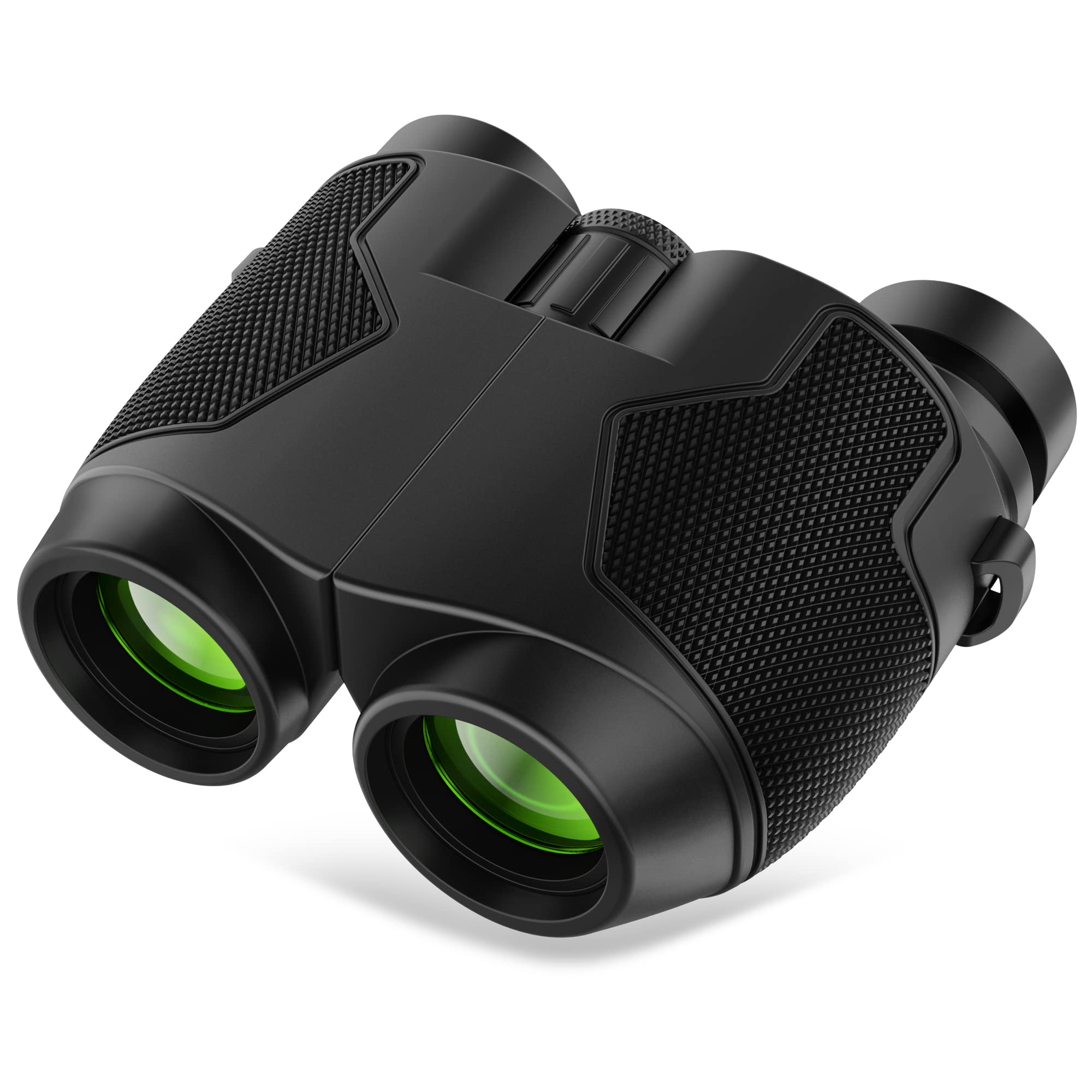 Retulgie Binoculars 12X25 For Adults And Kids Compact Binocular Large Eyepiece Waterproof Binocular Easy Focus Wide Field Of View For Bird Watching, Hiking, Hunting, Concert