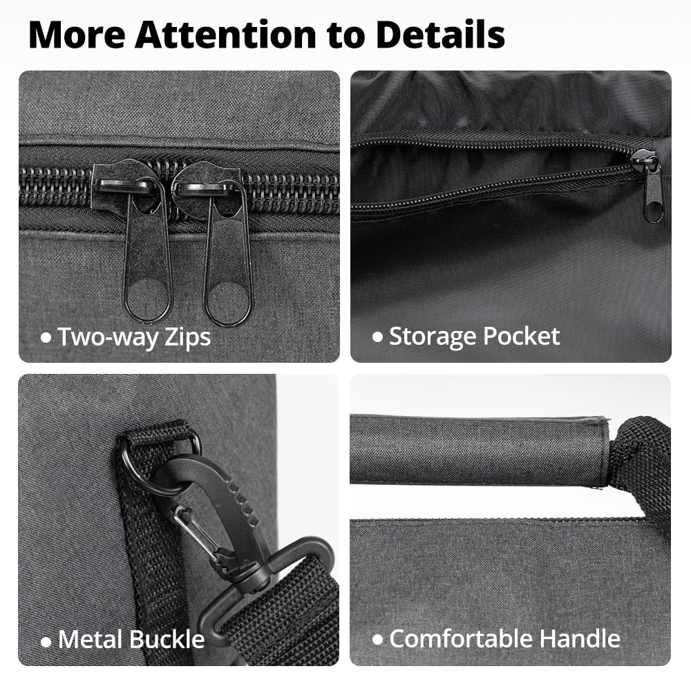 Ambitful Widened Version Tripod Carrying Case Bag 21/25/31/39/43/47/51/55/ For Light Stands,Boom Stand,Umbrella And Tripod Photography Accessories (55.11In(140Cm)Φ8.66In(22Cm))