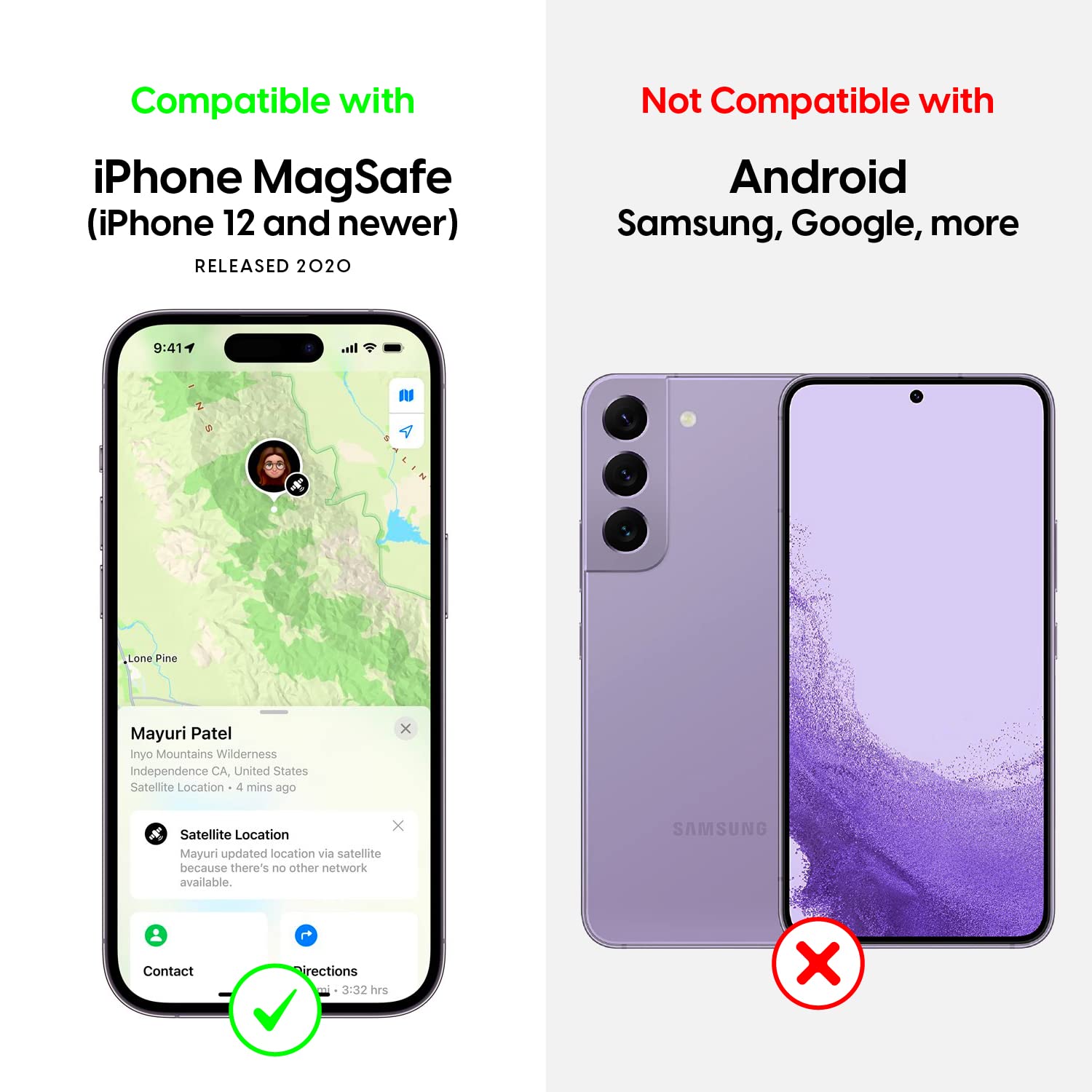 Talkworks Iphone 12/13 Car Mount - Magsafe Compatible, Air Vent Magnetic Holder Stand (Black)