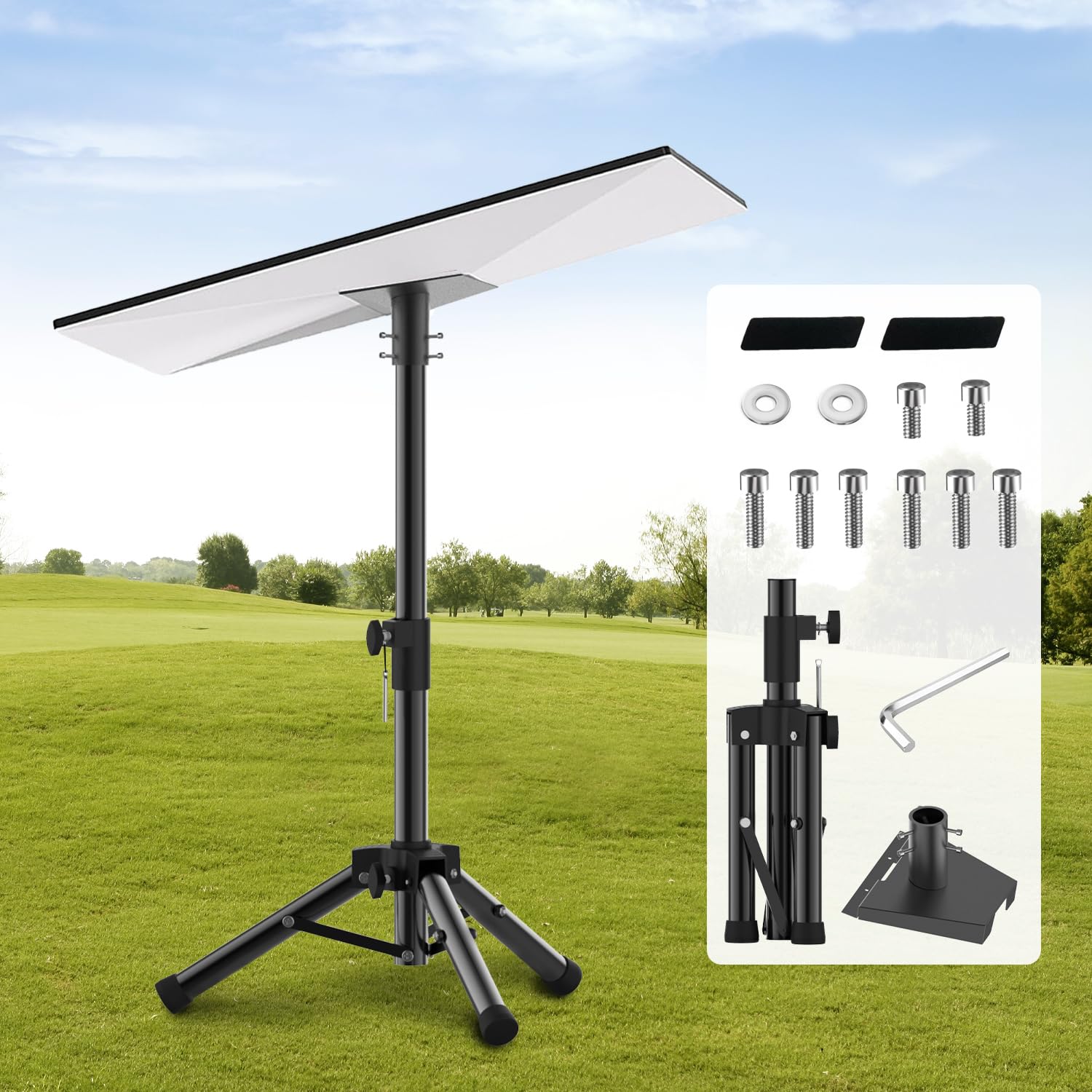 Takerers Starlink Gen 3 Tripod Mount, Starlink Mini Tripod Stand Adjustable Height From 22" To 34" With Heavy Duty Material, Easy To Assemble, Store And Carry