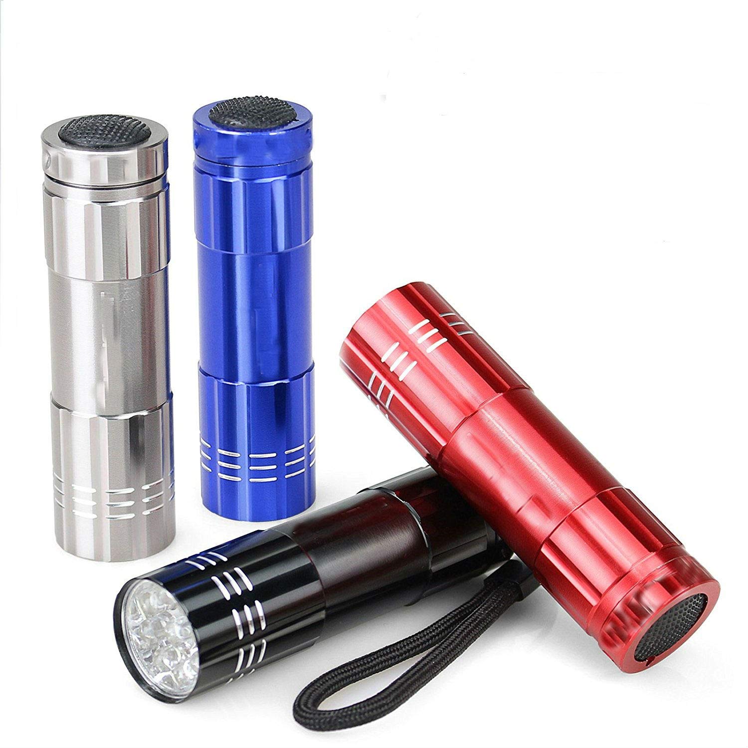 Woiwo 2 Pcs Mini Led Super Bright Aluminum Flashlight Camping, Night Reading, Power Outages, Bbq, Party