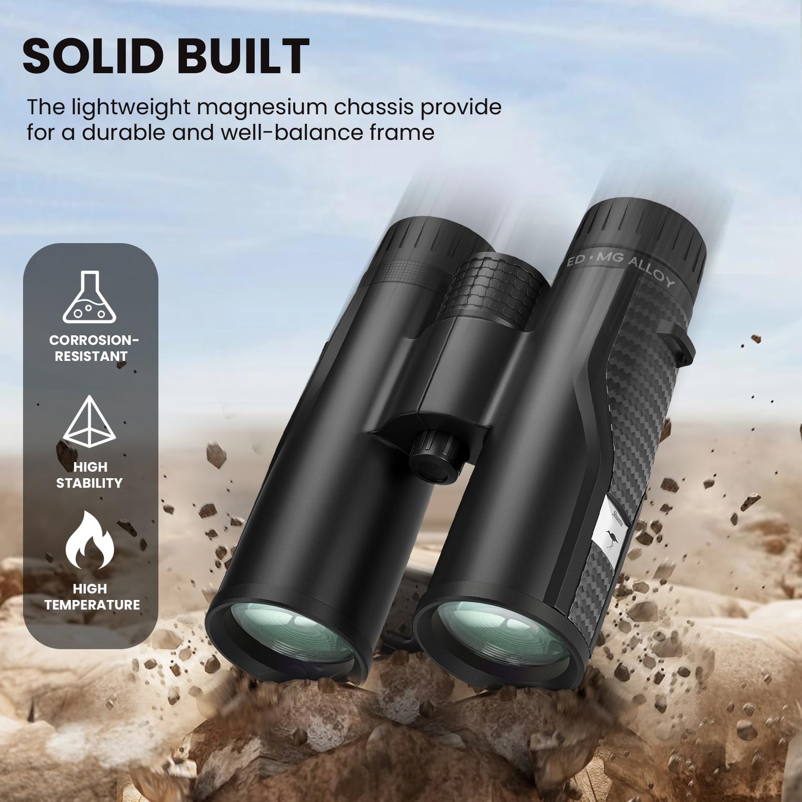 Peiketao Premium Ed Binoculars 10X42 For Adults - High Power Hd Waterproof Binoculars For Bird Watching, Hunting & Travel