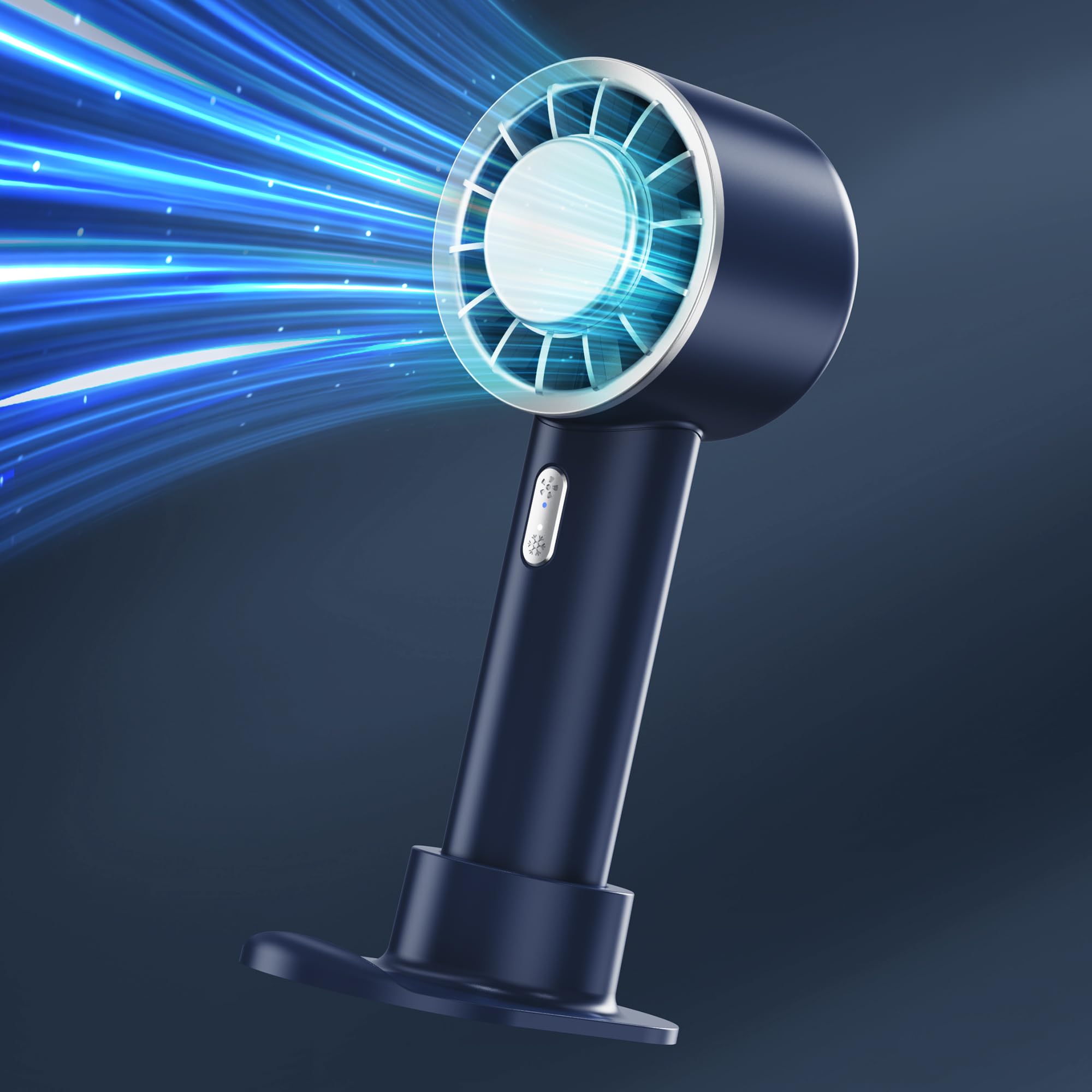 High-Speed Portable Handheld Turbo Fan, Quickly Cooling Rechargeable Personal Mini Fan, Usb Powered - Koospark