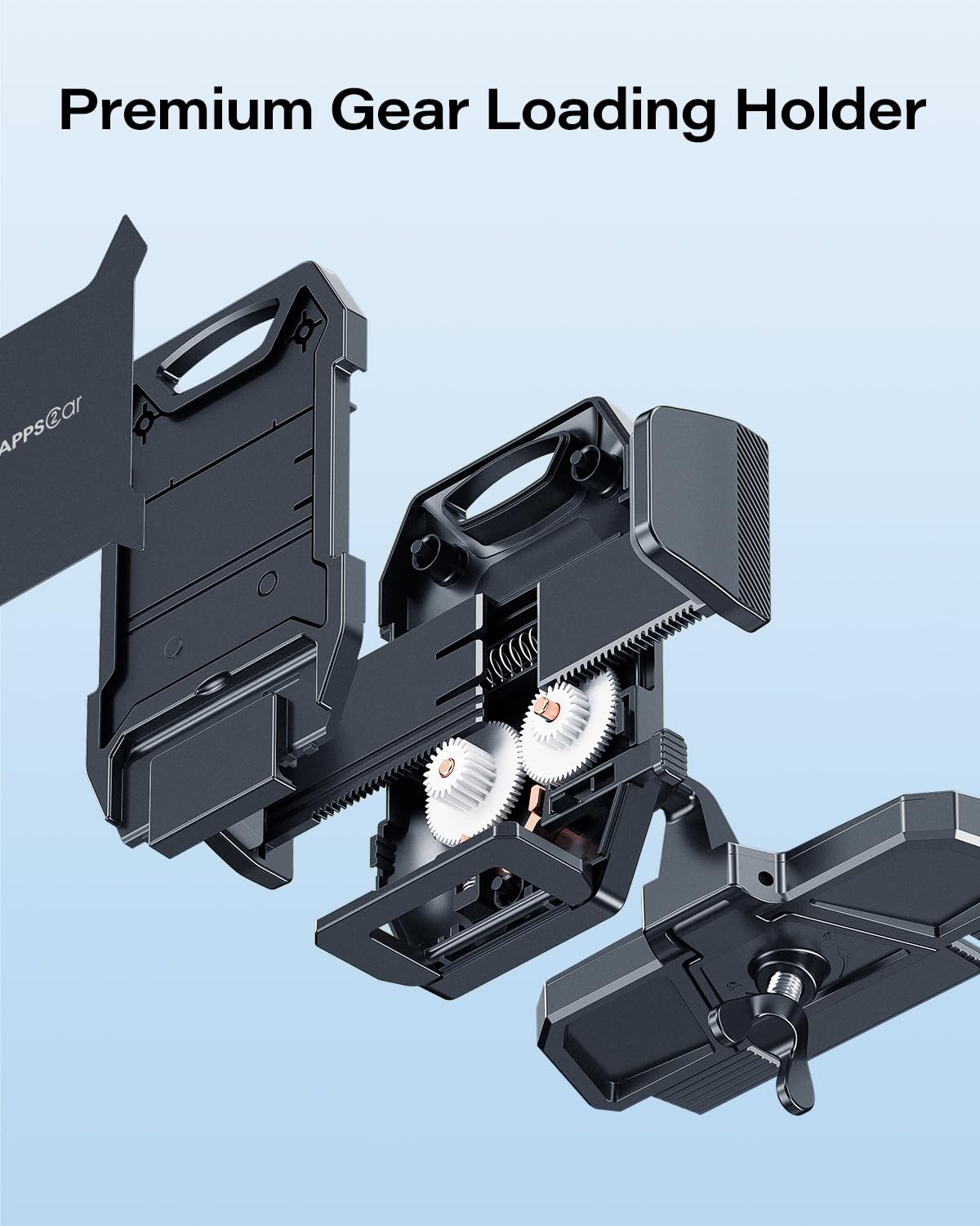 Apps2Car Sturdy Cd Slot Phone Mount With One Hand Operation Design, Hands- Car Phone Holder Universally Compatible With All Iphone & Android Cell Phones, For Smartphone Mobile