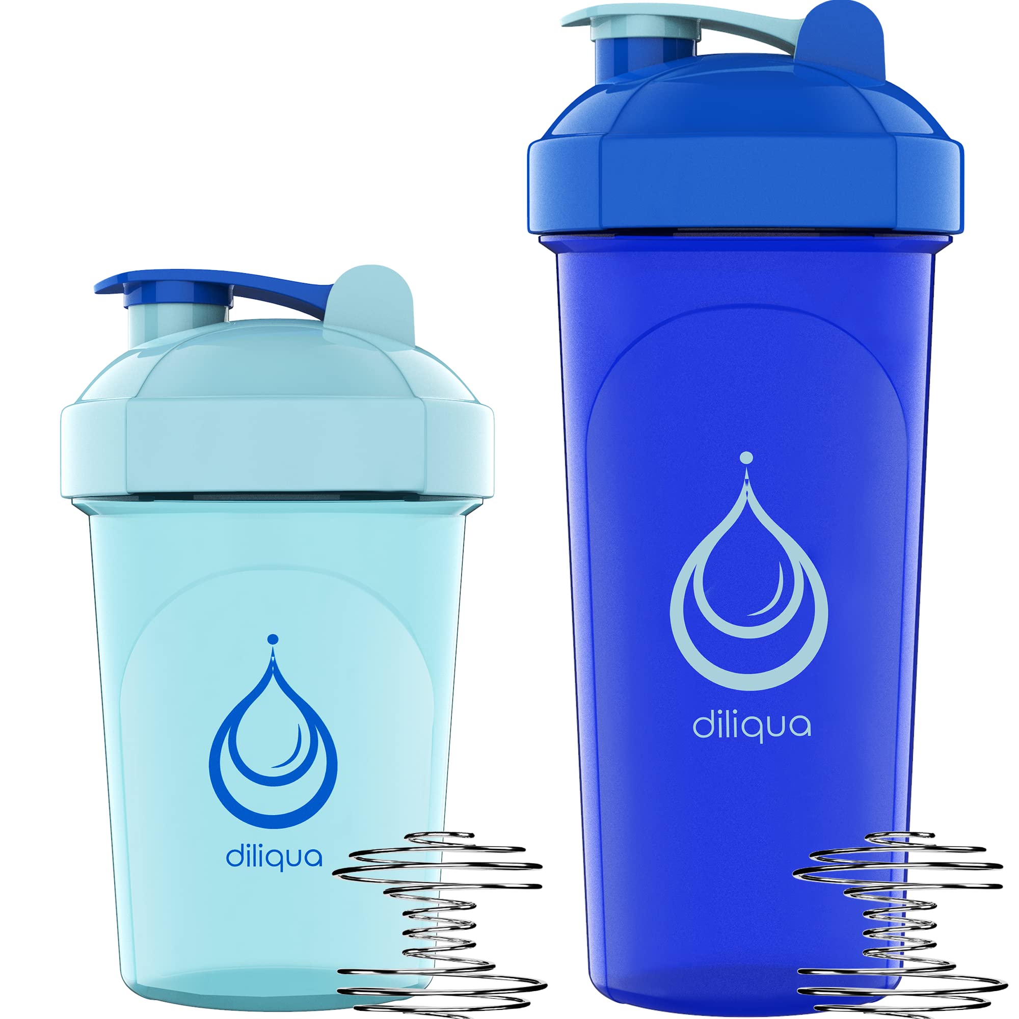 10 Pack, Shaker Bottles For Protein Mixes - & Dishwasher Safe  5 Large 28 Oz & 5 Small