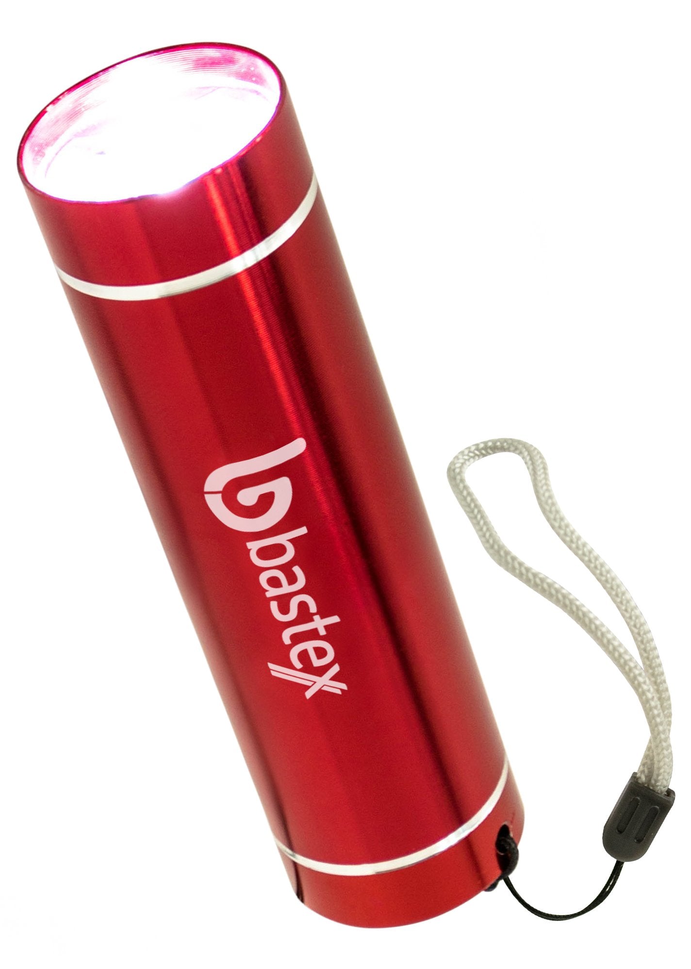 Bastex Super Bright Mini Pocket Led Aluminum Red Flashlight With Lanyard Strap Powerful Lightweight Push Button Easy Fast Operation Great For Hunting Backpacking And Go Gamers Multi-Purpose Tool