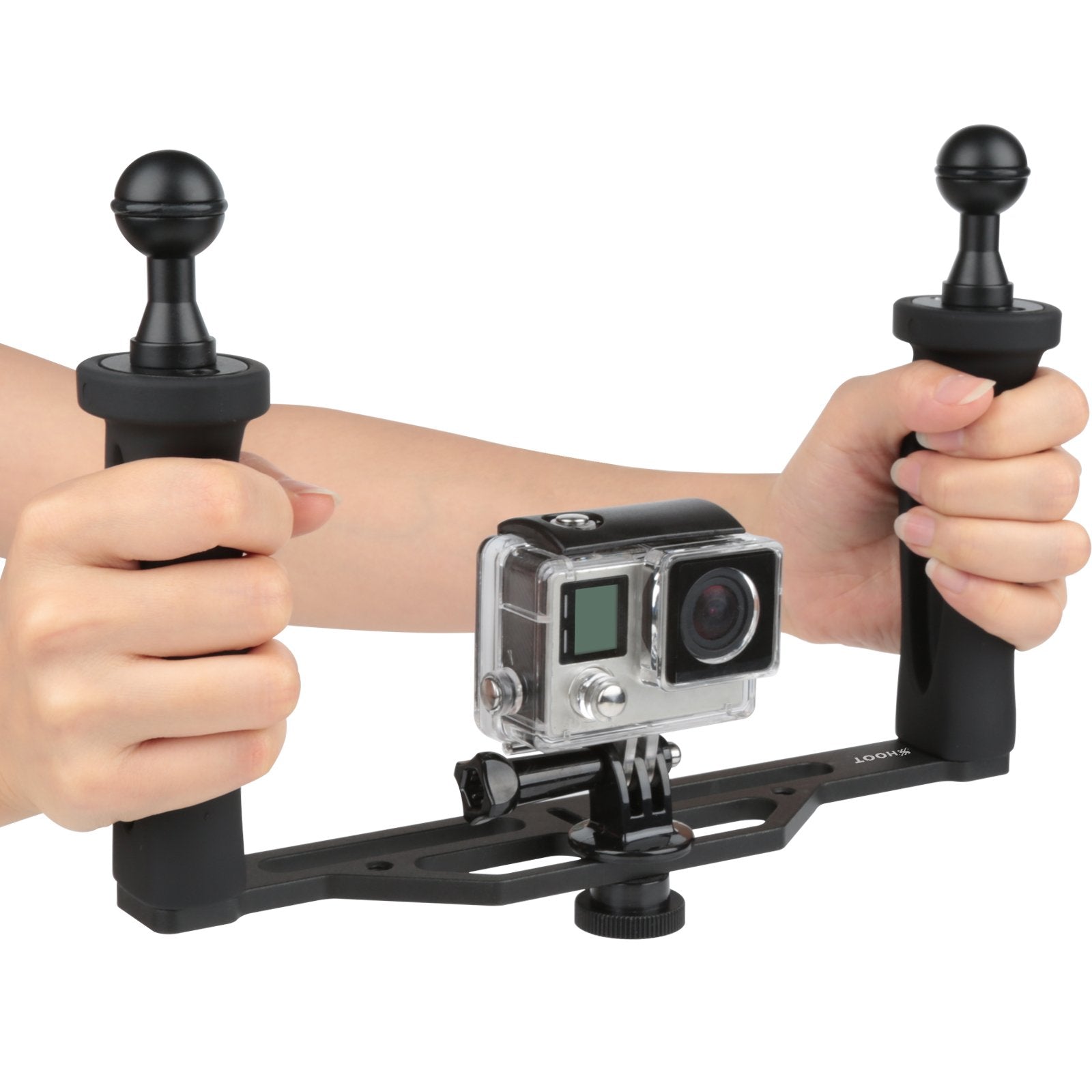 Fd D&F Hand Grip Aluminum Alloy Stabilizer Gimbal For Dslr Camera Action Camera, Video Film Movie Making Kit For Hero 12/11/10/9/8/7/6 Canon Nikon Pentax Olympus