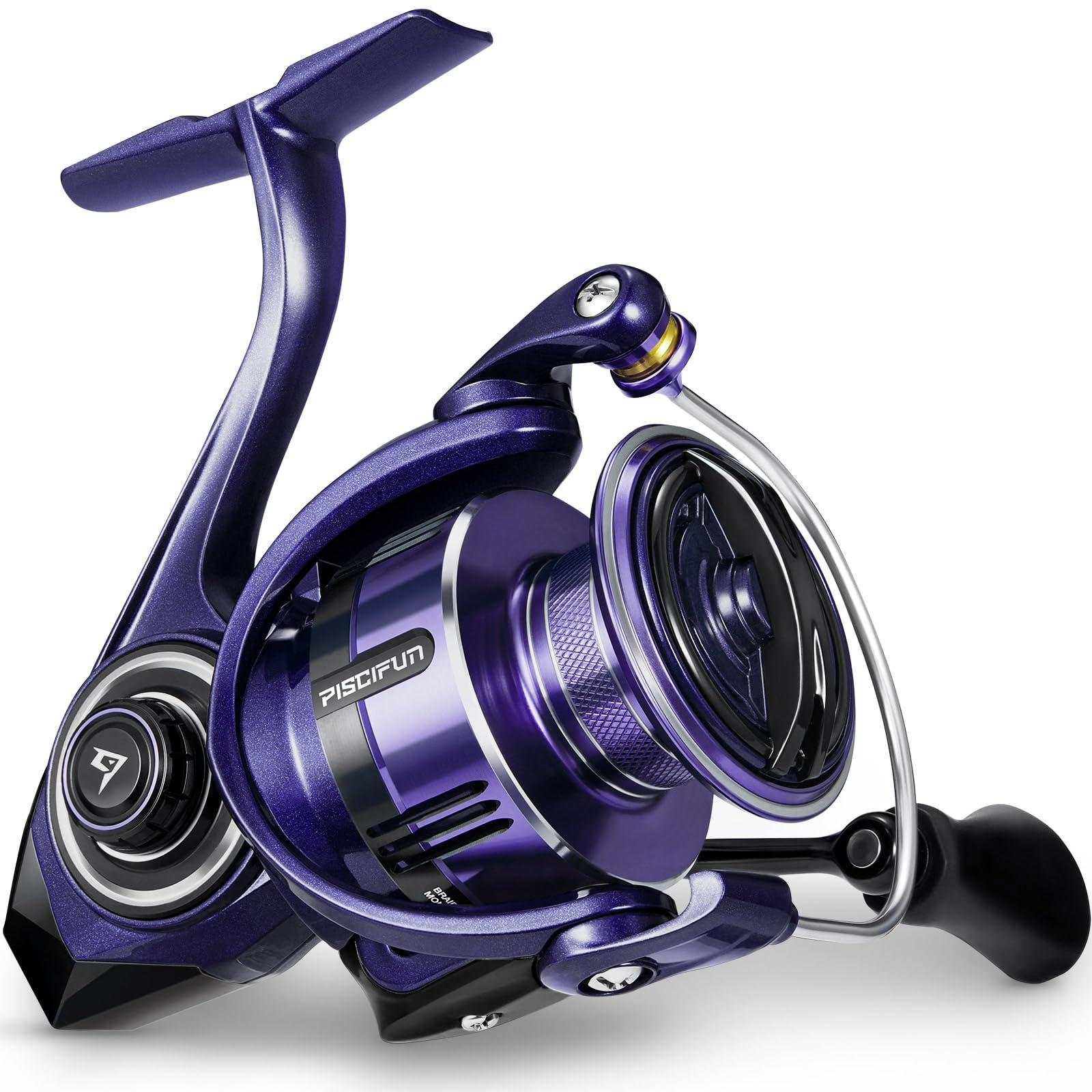 Piscifun Alumix Spinning Reel, Aluminum Spinning Fishing Reel, 26Lbs Max Drag, Light To 6.1Oz, Carbon Rotor, 10+1 Shielded Bb, 5.2:1/6.2:1, Smooth Powerful Freshwater Spinning Reel