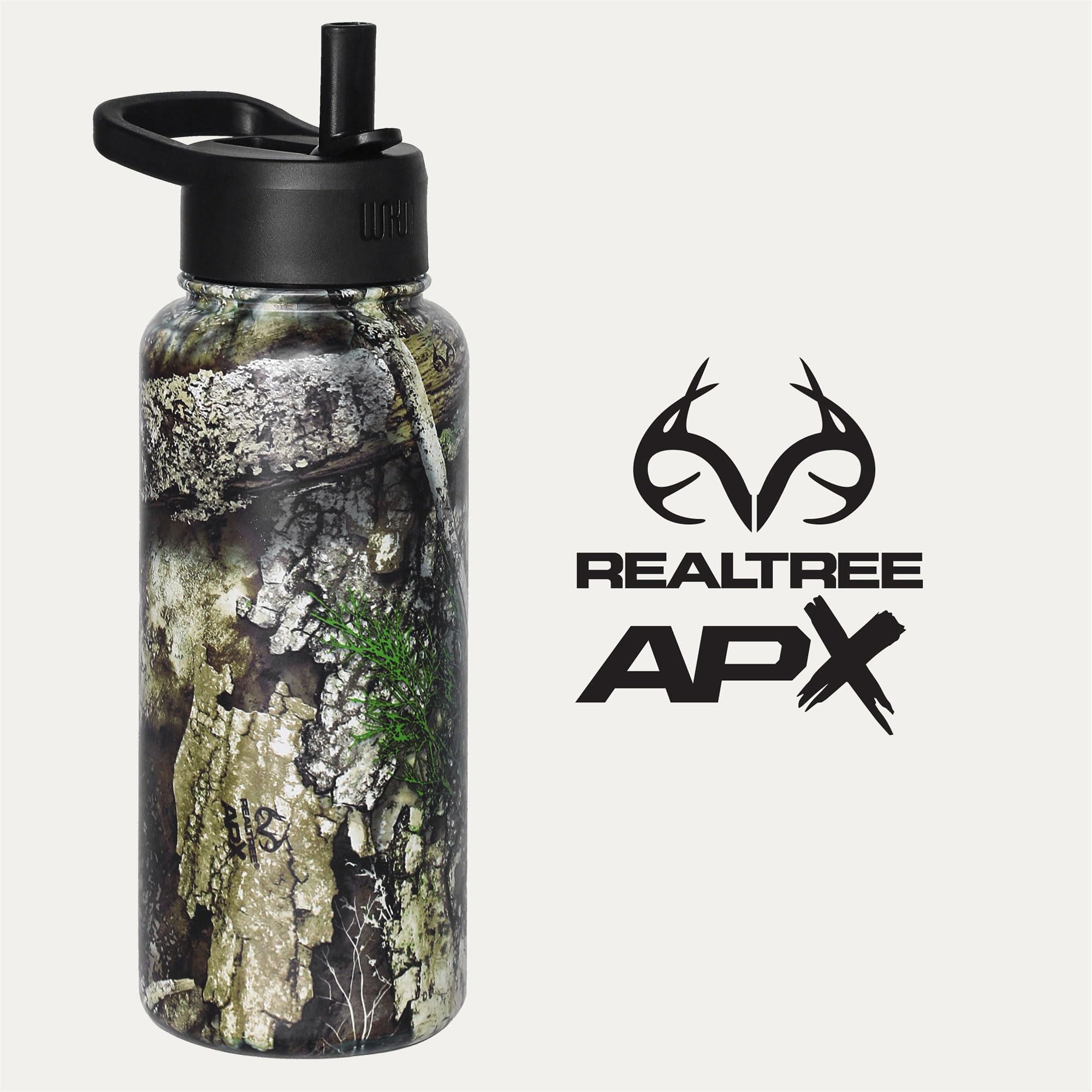 Wildkin Realtree Apx 32Oz Kids Water Bottle – Leakproof, Vacuum-Insulated, Durable, Easy-Clean