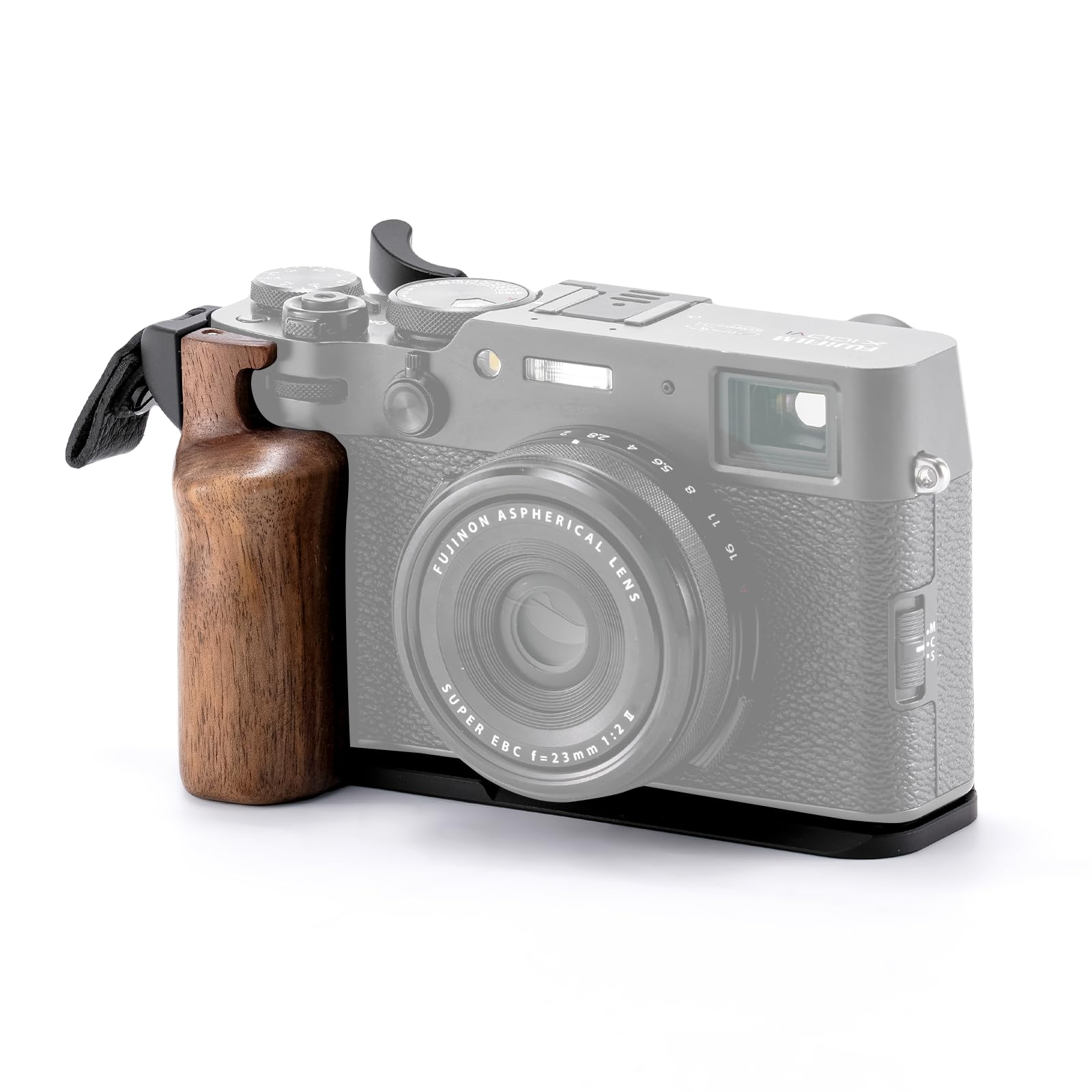 Tilta Vintage Camera Cage Compatible With Fujifilm X100Vi – Black Base Kit Thumb Grip Strap Attachments Arca Ready Lightweight & Durable Ta-T70-A-B