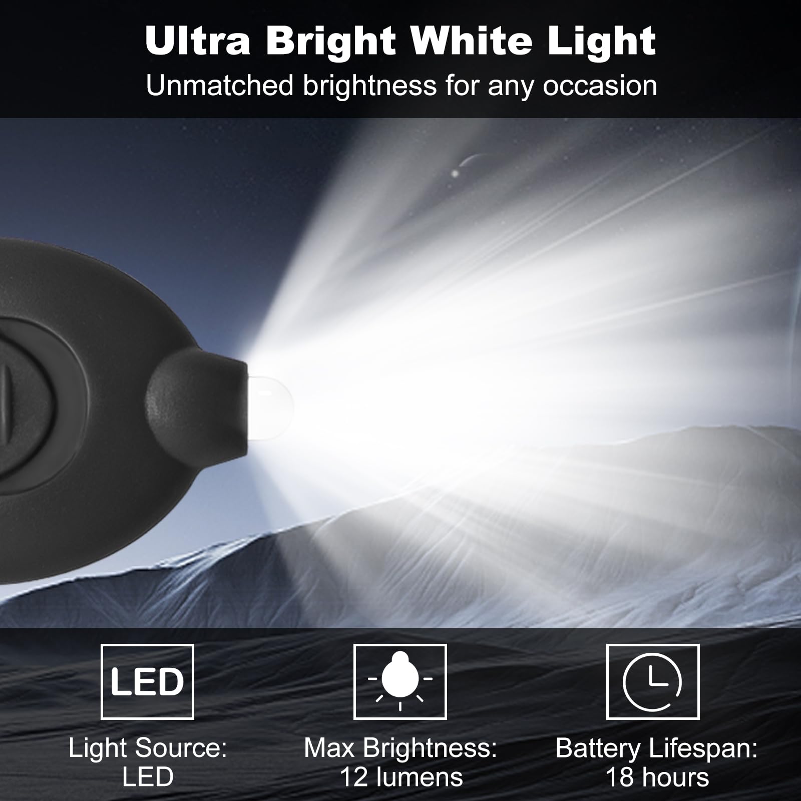 Klumuke Badge Lights For Nurses Set, Mini Led Keychain Flashlights & Permanent Marker Pens, Nurse Light Set 12 Lumen Battery Operated, Badge Reel Pen Light For Nurses Doctor (12Pcs)