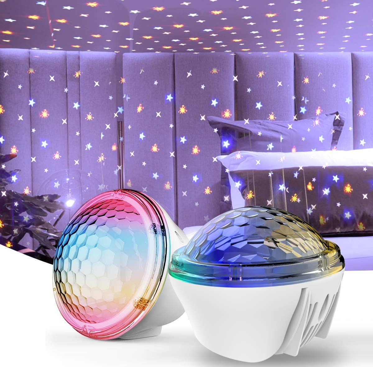 Bizzerinc Star Night Light Projector For Kids, Galaxy Baby Star Night Light Projector With Timer, Led Sky Light Projector, 4 Modes For Boys And Girls, Adults