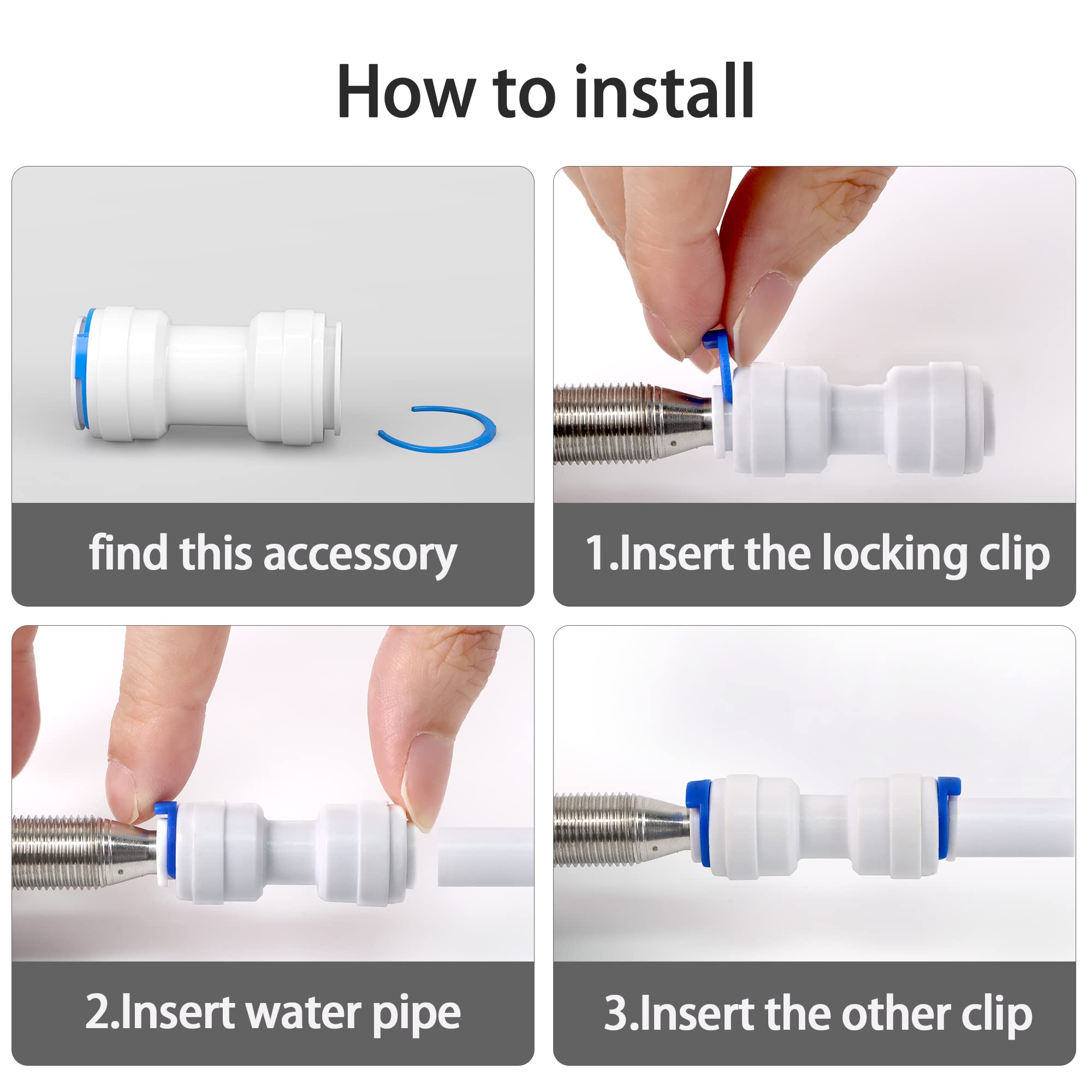 Kinglev Drinking Water Faucet, Kitchen Water Filter Faucet Sink Faucet For Drinking Water Purifier Filter Filtration System, 1/4" Tube, Lead-, Black Brushed Sus304 Stainless Steel By Kinglev…