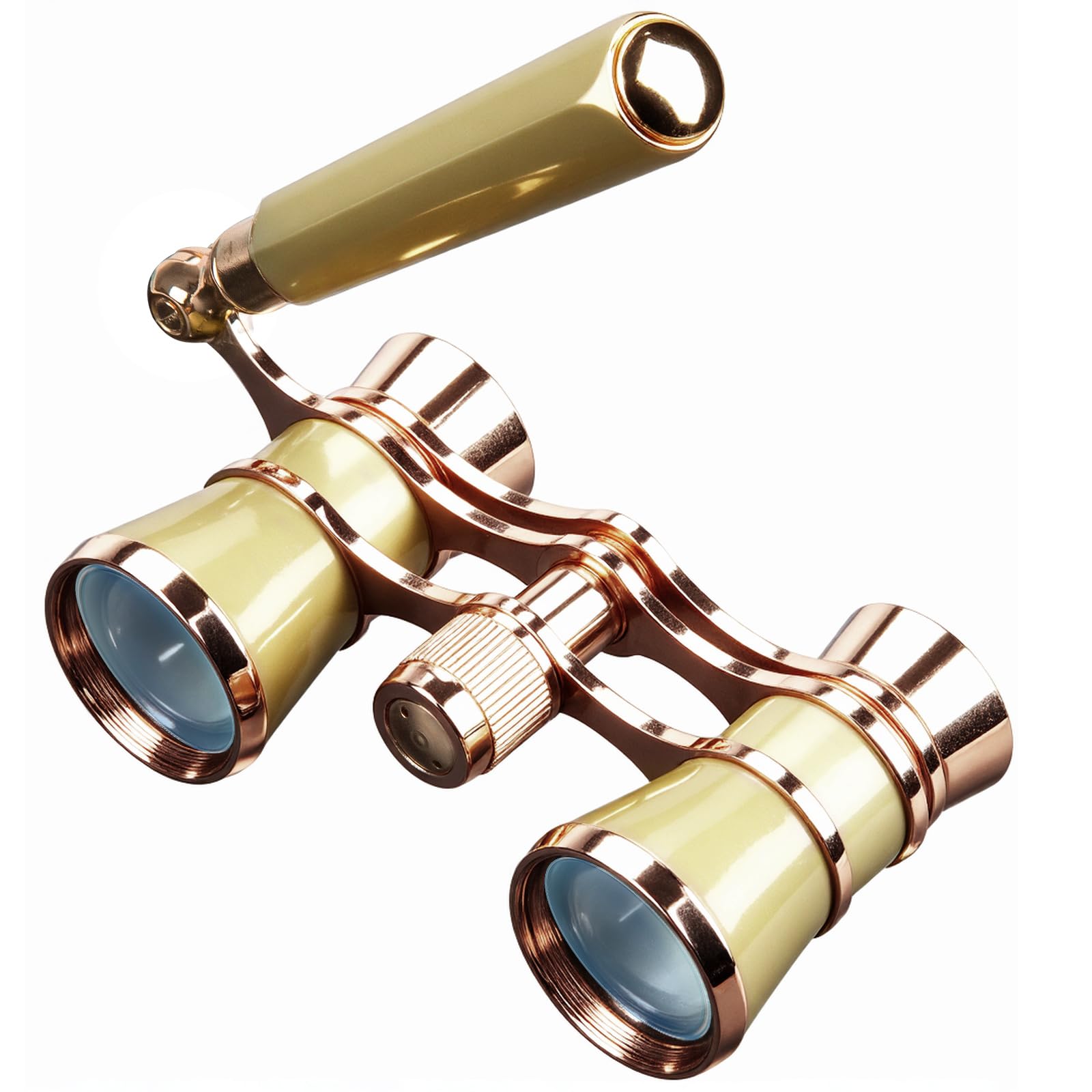 Blackice Theater Binoculars, Opera Glasses For Women, 3X25 Mini Binocular Compact With Adjustable Handle For Adults Kids In Concert Theater Opera (Golden With Handle)