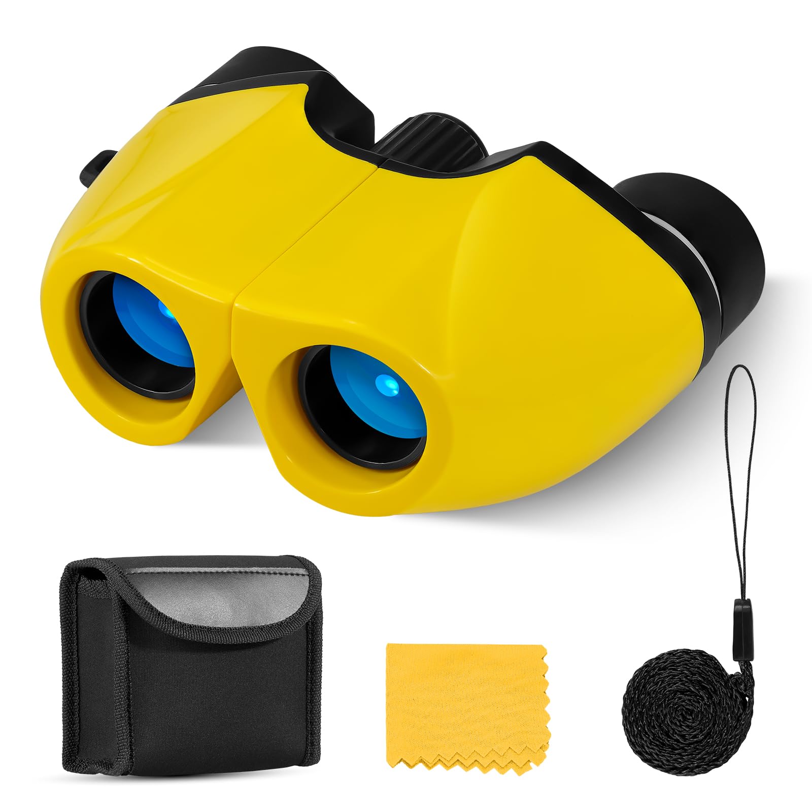 Xrkroptend 8X21 High Powder Binoculars For Kids 3.5.8.12 - For Boys & Girls,Compact Children Mini Binoculars For Bird Watching,Hiking, Hunting, Children Outdoor Camping Gear