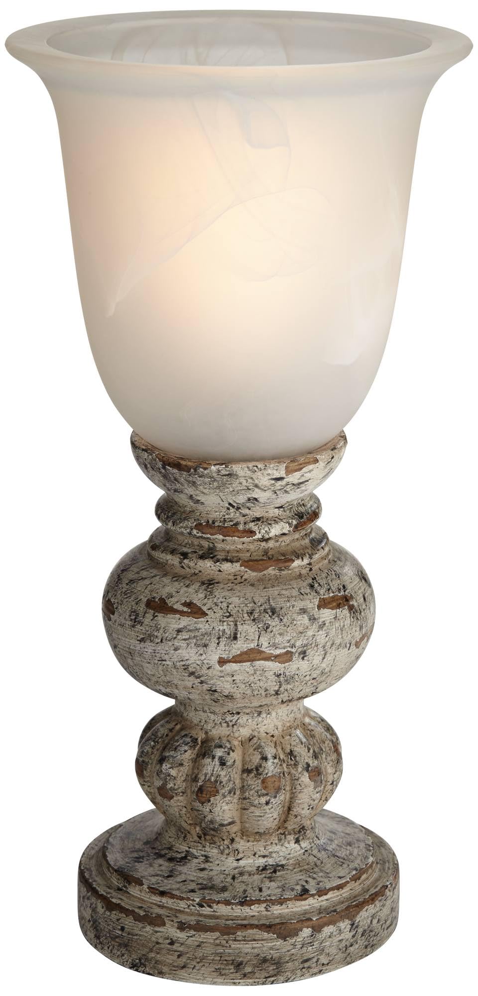 360 Lighting Florencia 12 1/2" High Small Traditional Console Accent Table Lamp Brown Wood Finish Single Off-White Shade Living Room Bedroom Bedside Nightstand House Office Home Reading Kitchen