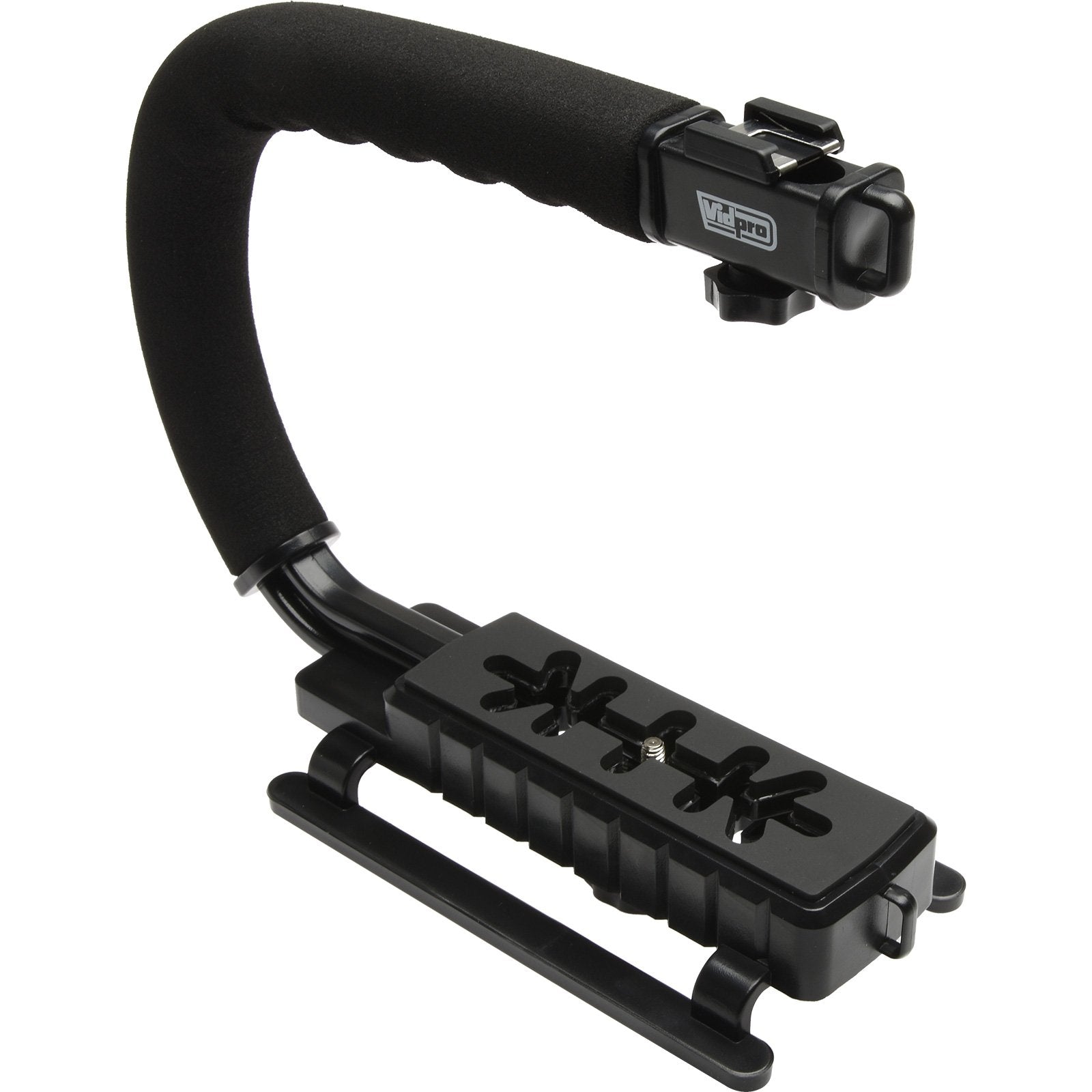 Vidpro Vb-12 Stabilizer Hand Grip For Dslr Cameras, Video Camcorders & Action Cameras With Microphone + Flex Tripod + Kit