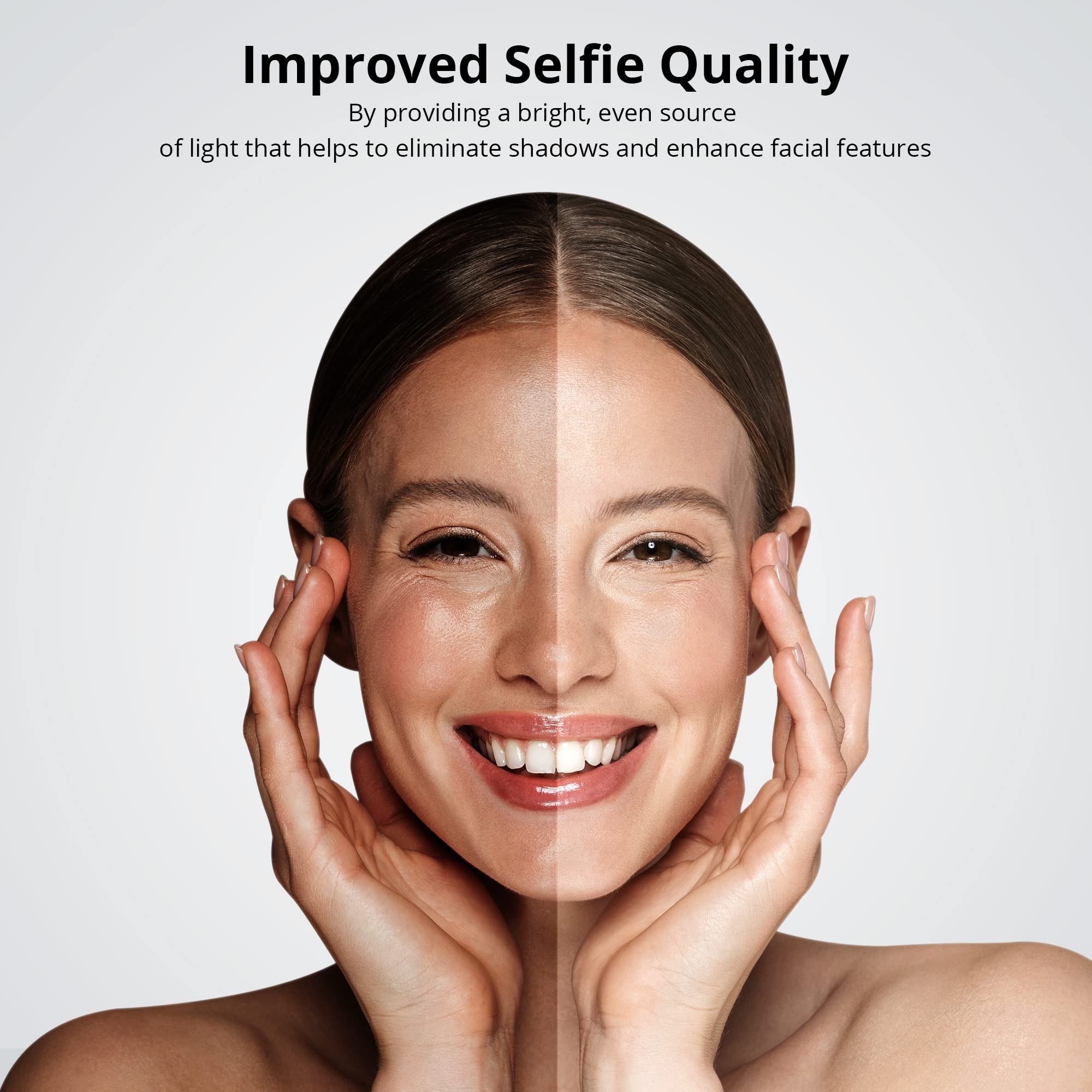 Atumtek 10" Selfie Ring Light With 55" Extendable Tripod Stand, Selfie Light With Phone Holder And Bluetooth Remote, Dimmable Led Ring Light For Streaming, Tiktok, Zoom, Vlogging, Youtube, Etc