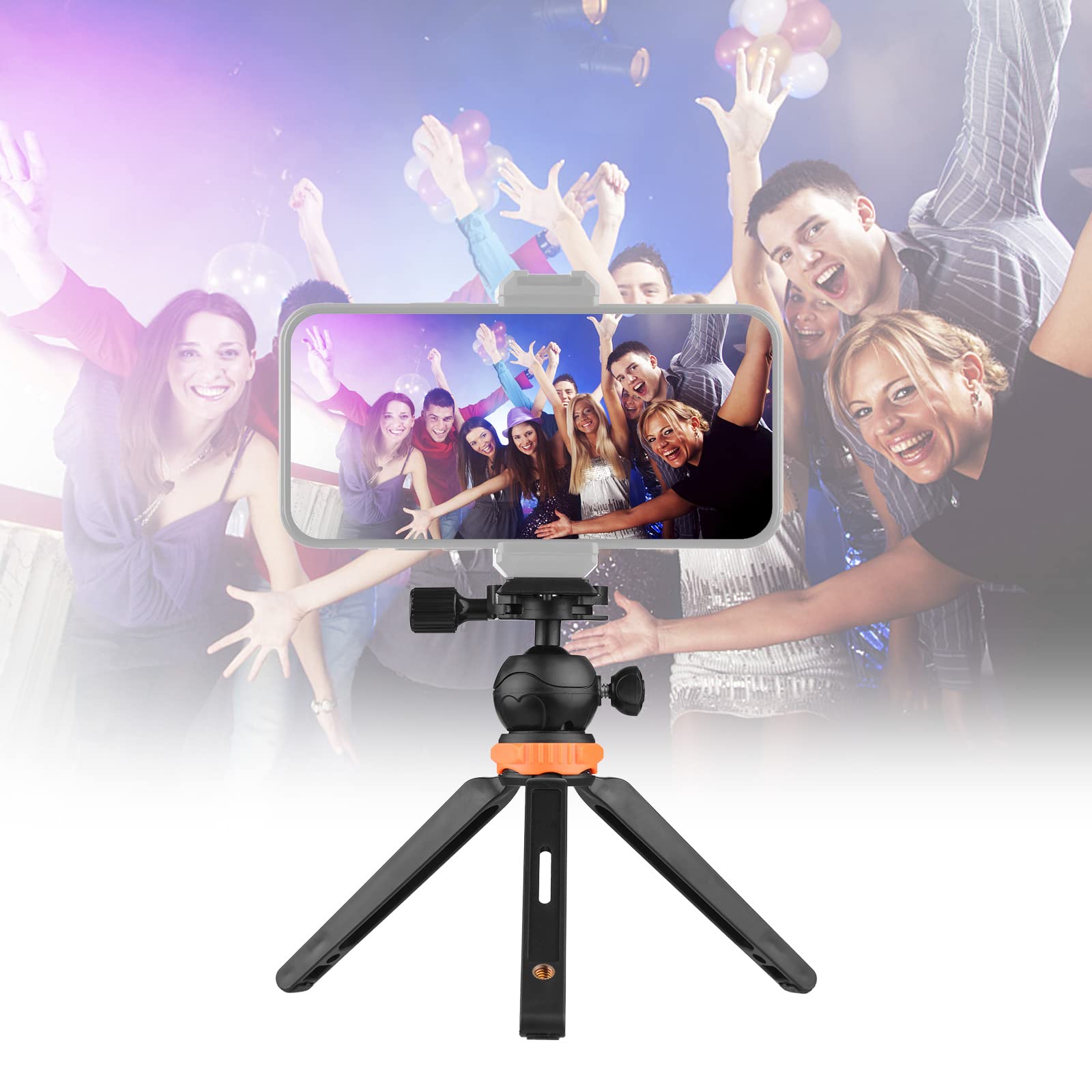 Wisoqu Mini Tripod With 1/4 Inch Screw, Wide Application, Sturdy And Portable Design, Height Adjustable For Dslr Ildc Action Cameras