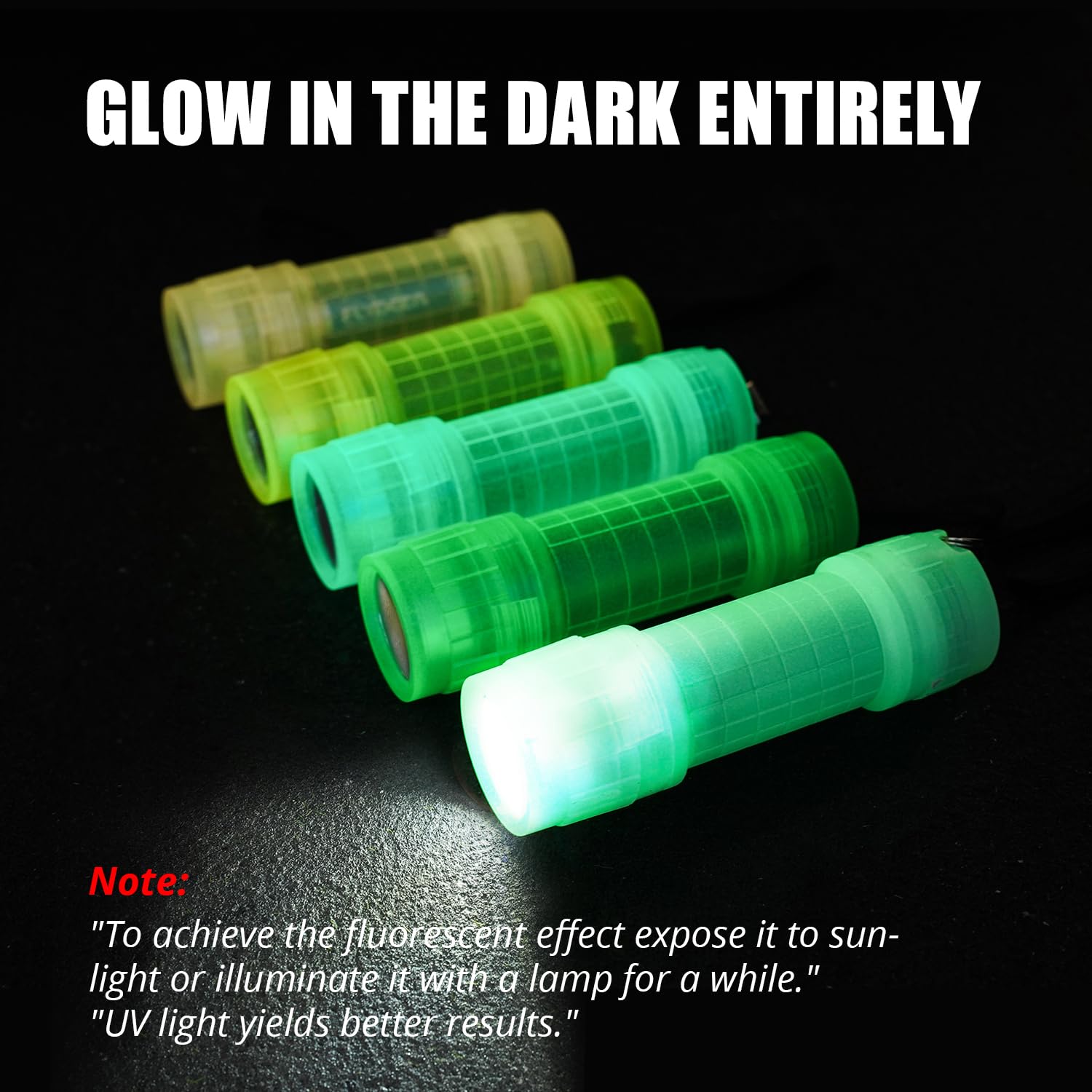 Kunhe 3 Pack Glow In Dark Flashlights Mini Flashlight For Kids,Bulk Flashlights With Batteries Included,For Teaching Kids Birthday Party Stocking Stuffers