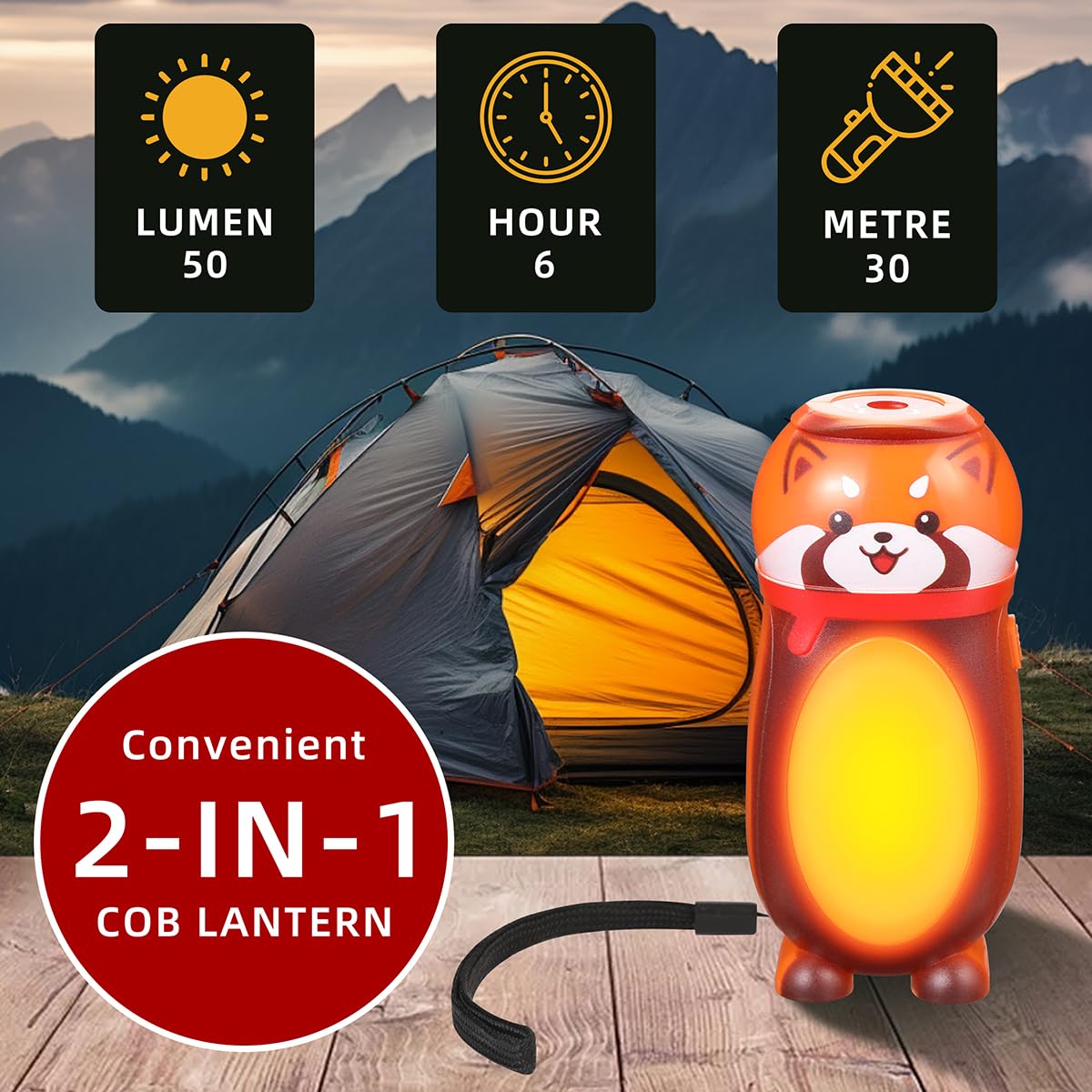 Hilngav 4 Pack Small Mini Led Flashlights For Kids - Cute Small Animal Flashlight - 2 In 1 Camping Lantern Flashlight - Christmas  Stocking Stuffers For Boys Girls
