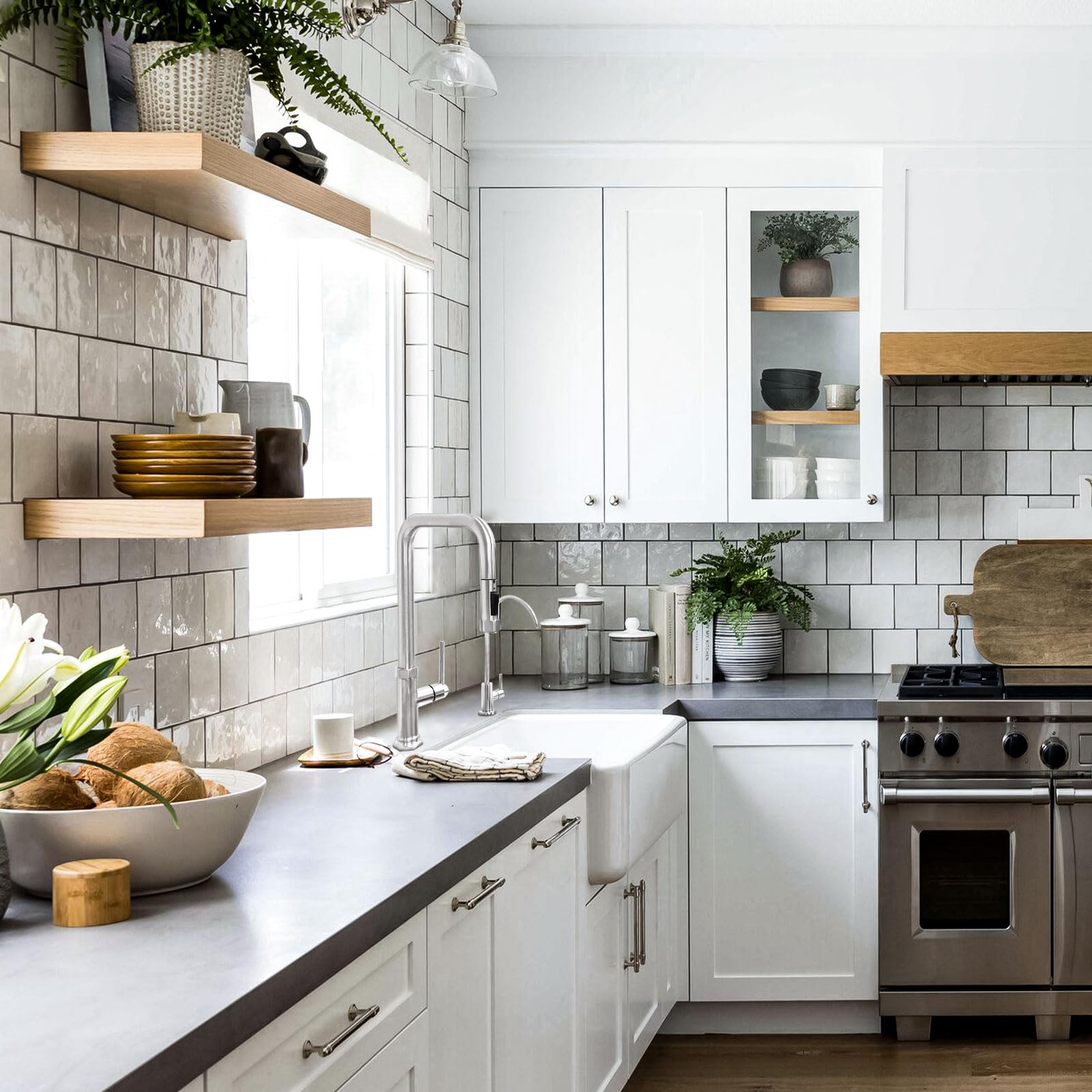 Hoanmpy Water Filter Faucet,Drinking Water Faucet Fits Reverse Osmosis And Water Filtration System For Kitchen Bar Sink Faucet In Non-Air Gap Sus304 Stainless Modern Brushed Nickel Lead-