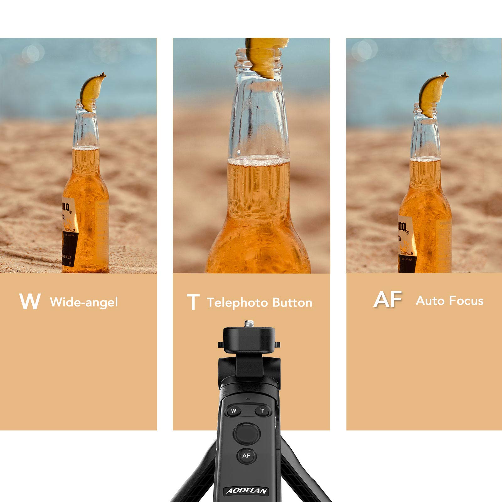 Aodelan Camera Shooting Grip, Handle Mini Tripod With Br-E1B Wireless Remote Shutter For Canon Eos R3 R Rp R5 R6 90D M50 Sl2 Powershot Sx70 Hs Cameras, Replaces Canon Hg-100Tbr