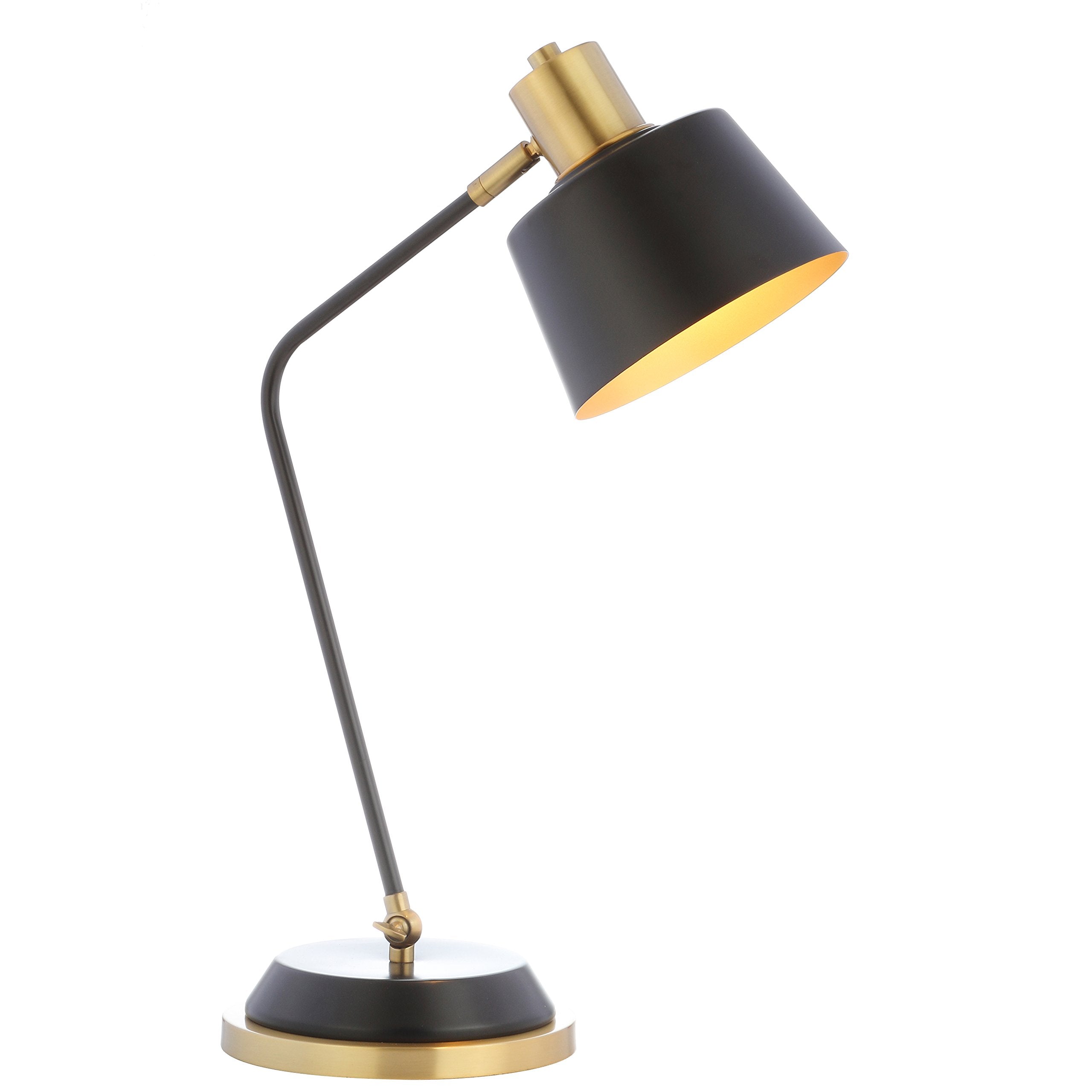 Jonathan Y Jyl6002A Rochelle 23" Metal Led Task Lamp Contemporary,Modern,Transitional For Bedroom, Living Room, Office, College Dorm, Coffee Table, Bookcase, Black/Brassgold