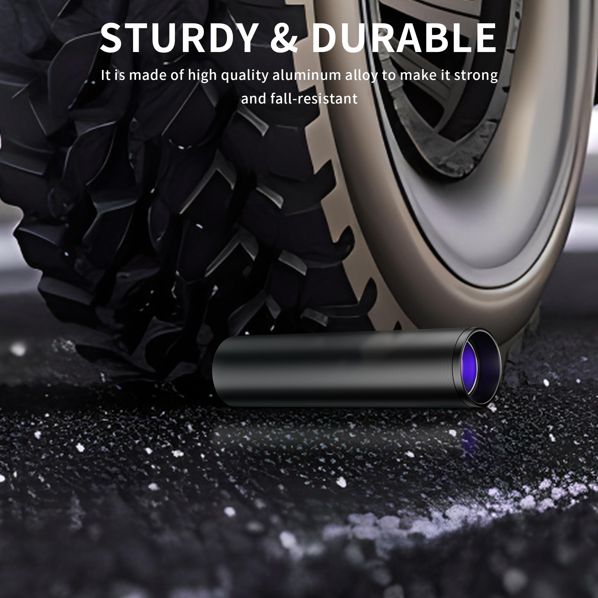 E-Riding Black Light Uv Light, 395Nm Mini Powerful Rechargeable Uv Flashlight, Usb-C Ultraviolet Blacklight Flashlight, Portable Pet Urine Detector For Resin Curing, Uranium Glass, Rocks, Scorpion