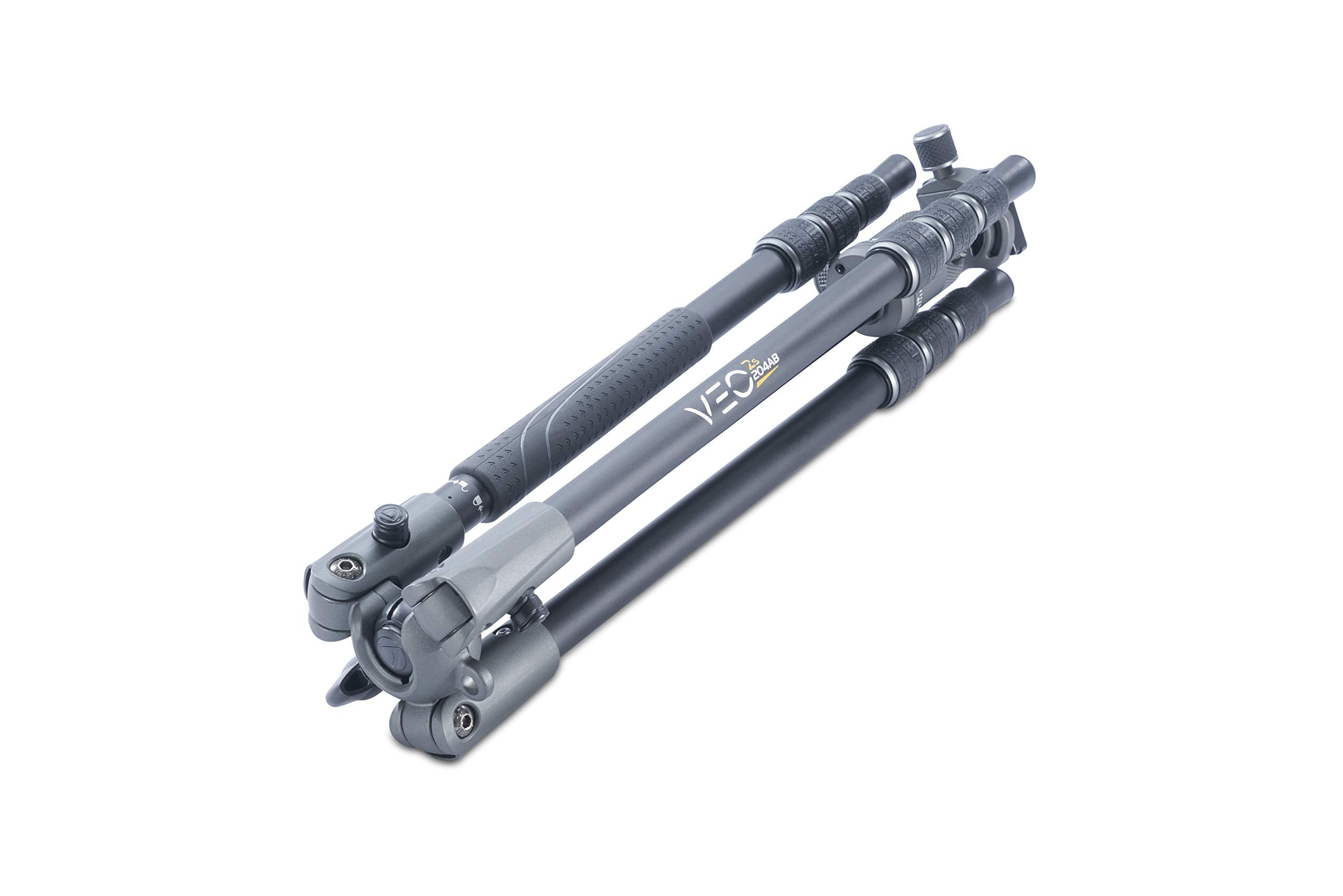 Vanguard Veo2S204Ab Aluminum Travel Tripod With Ball Head, Monopod Option, Smart Phone Holder, Spiked Feet, And Tripod Bag