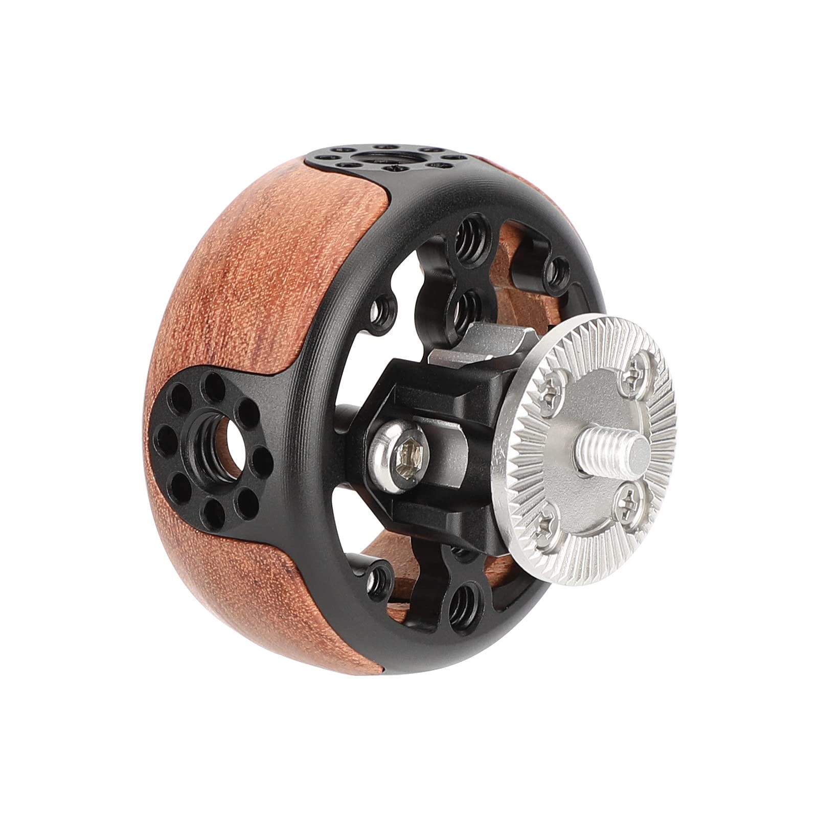 Camvate Round Hand Wheel With M6 Rosette Mount For Camera Video Wooden Handgrip - 3217
